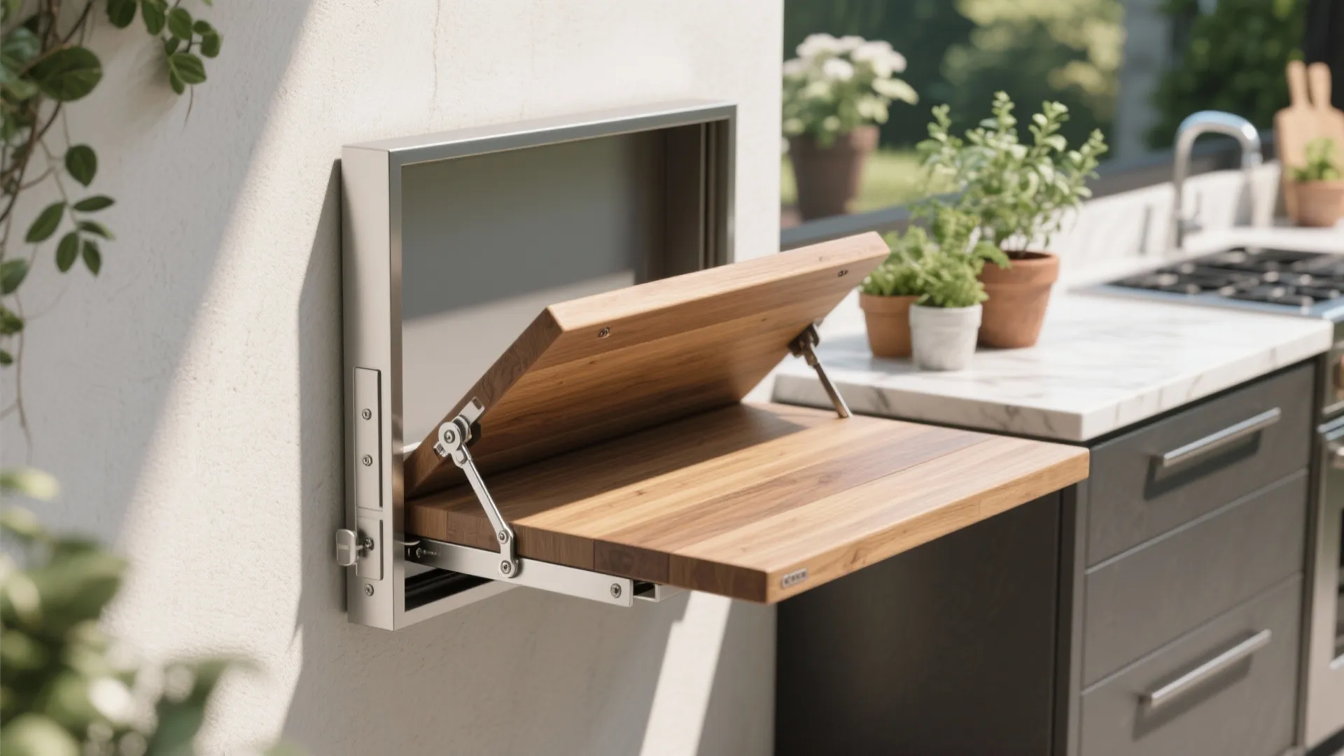 Tip 1: Install a Fold-Down Prep Table