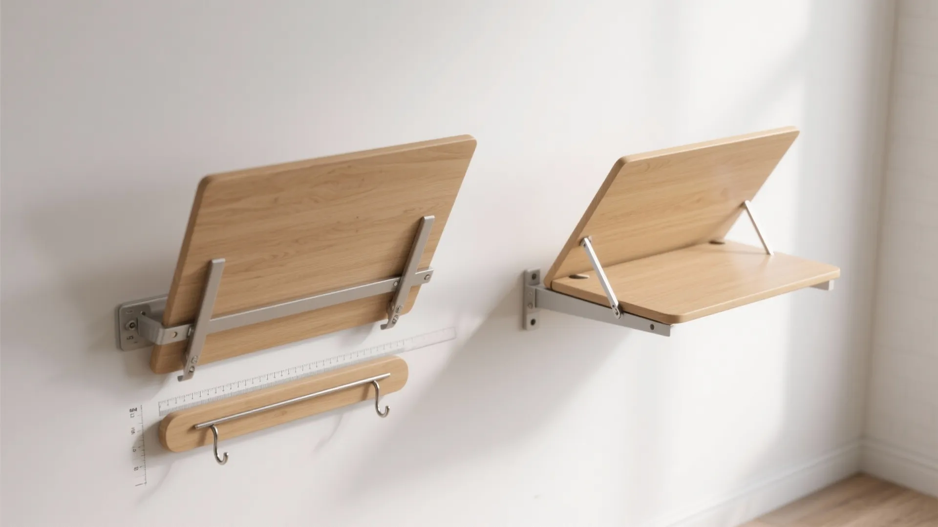 Fold-down tabletop for flexible use