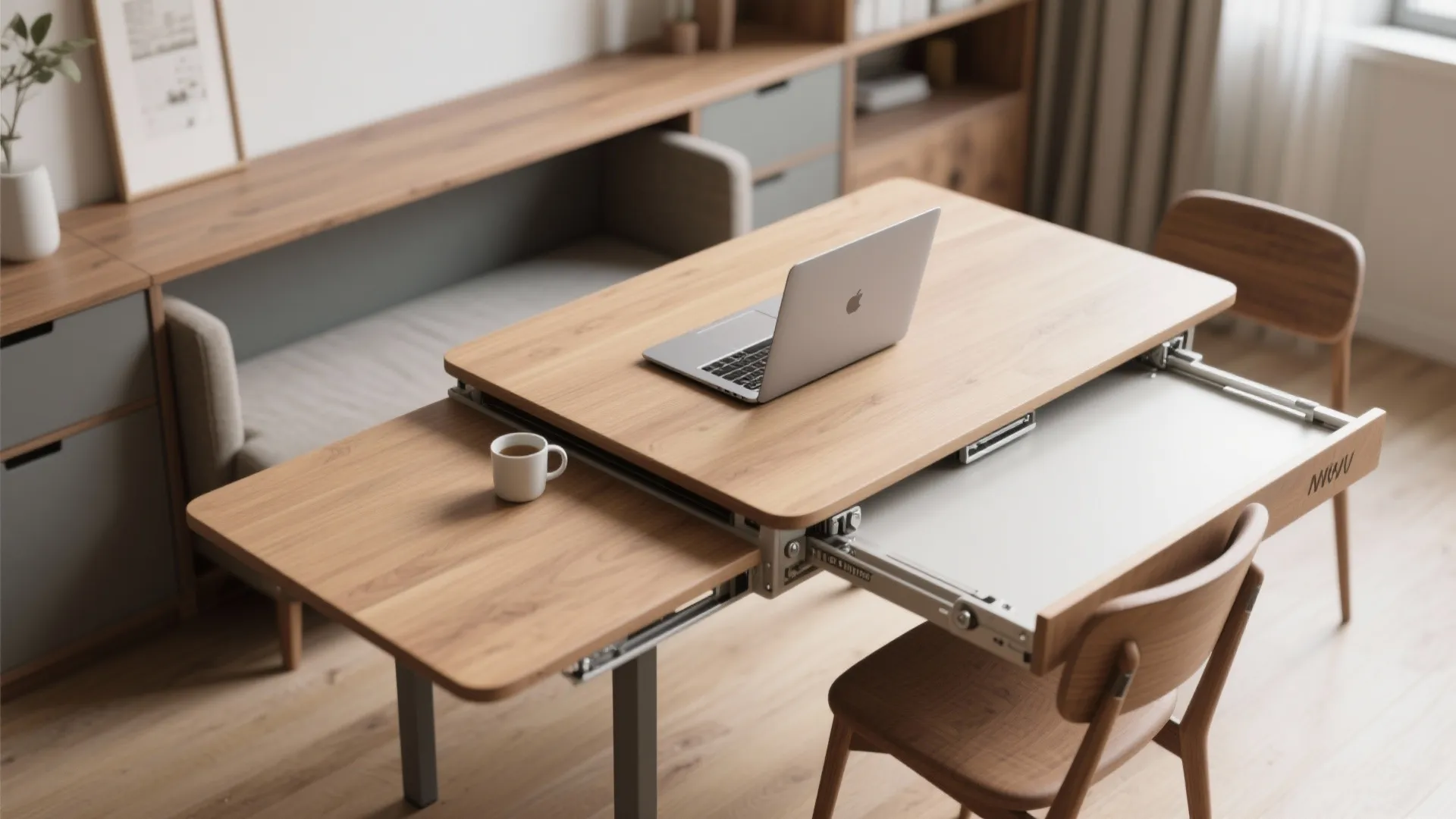 2. Fold-down and multi-use furniture