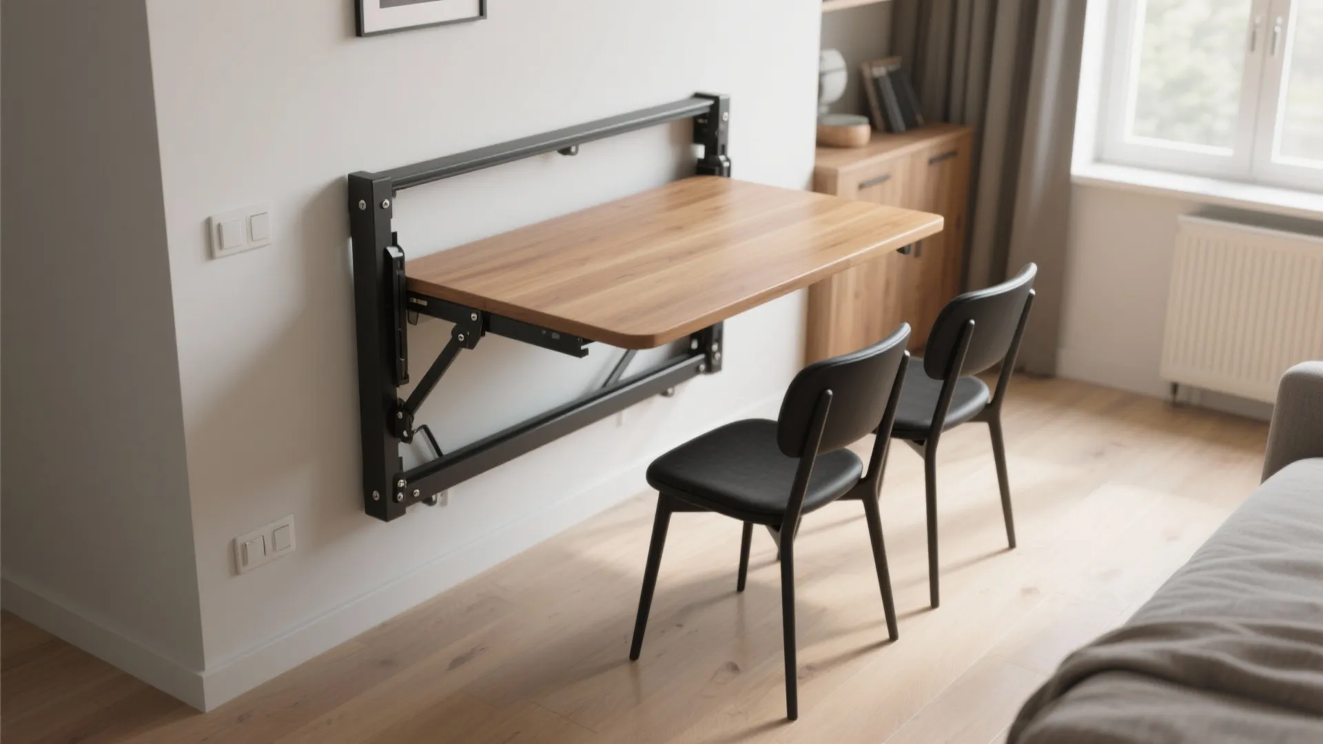 1. Fold-down Wall-Mounted Dinette