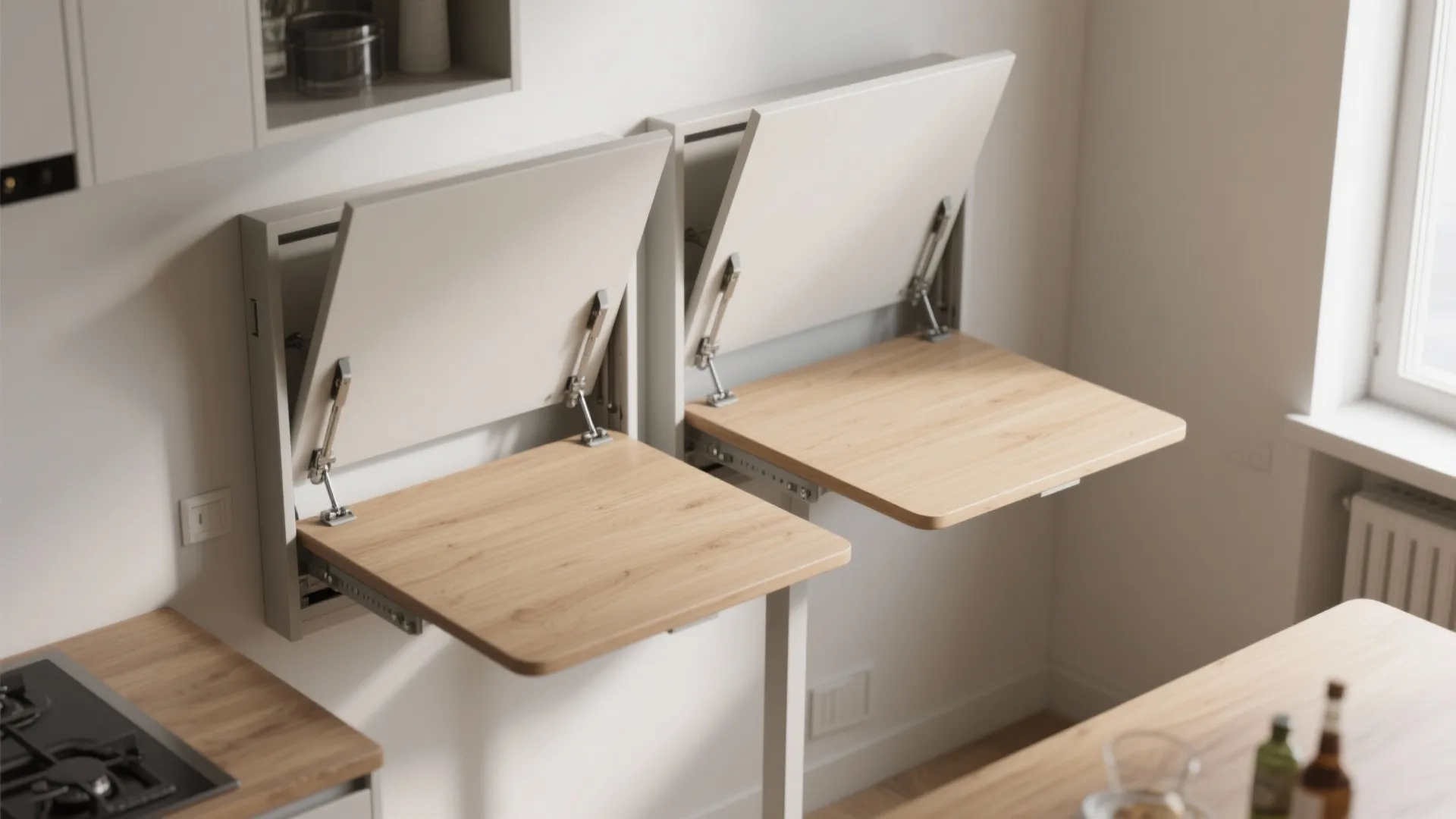 2. Fold-down or drop-leaf table