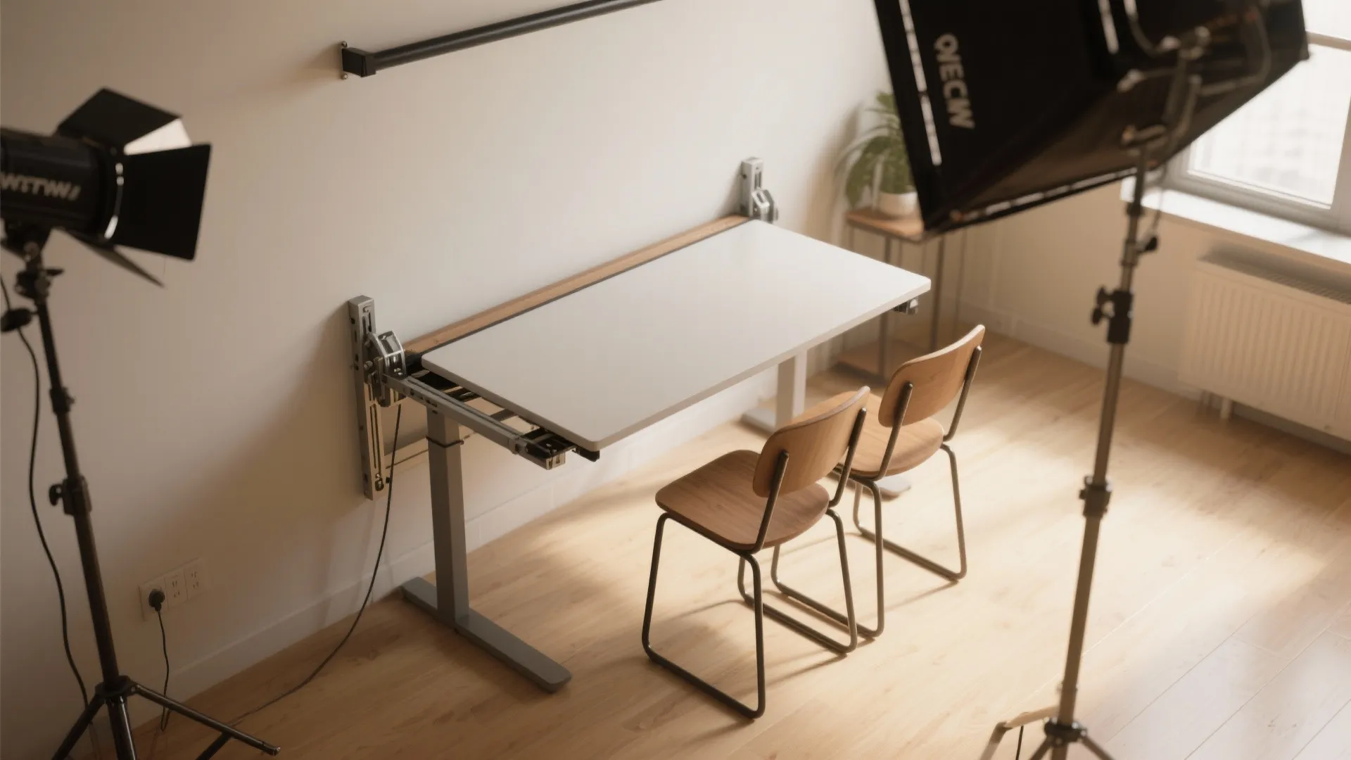 2. Fold-Down Table for Flexibility