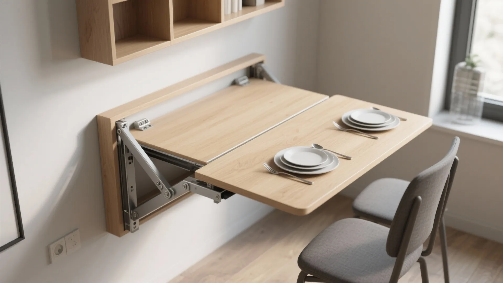 4. Fold-down or Extendable Built-in Table