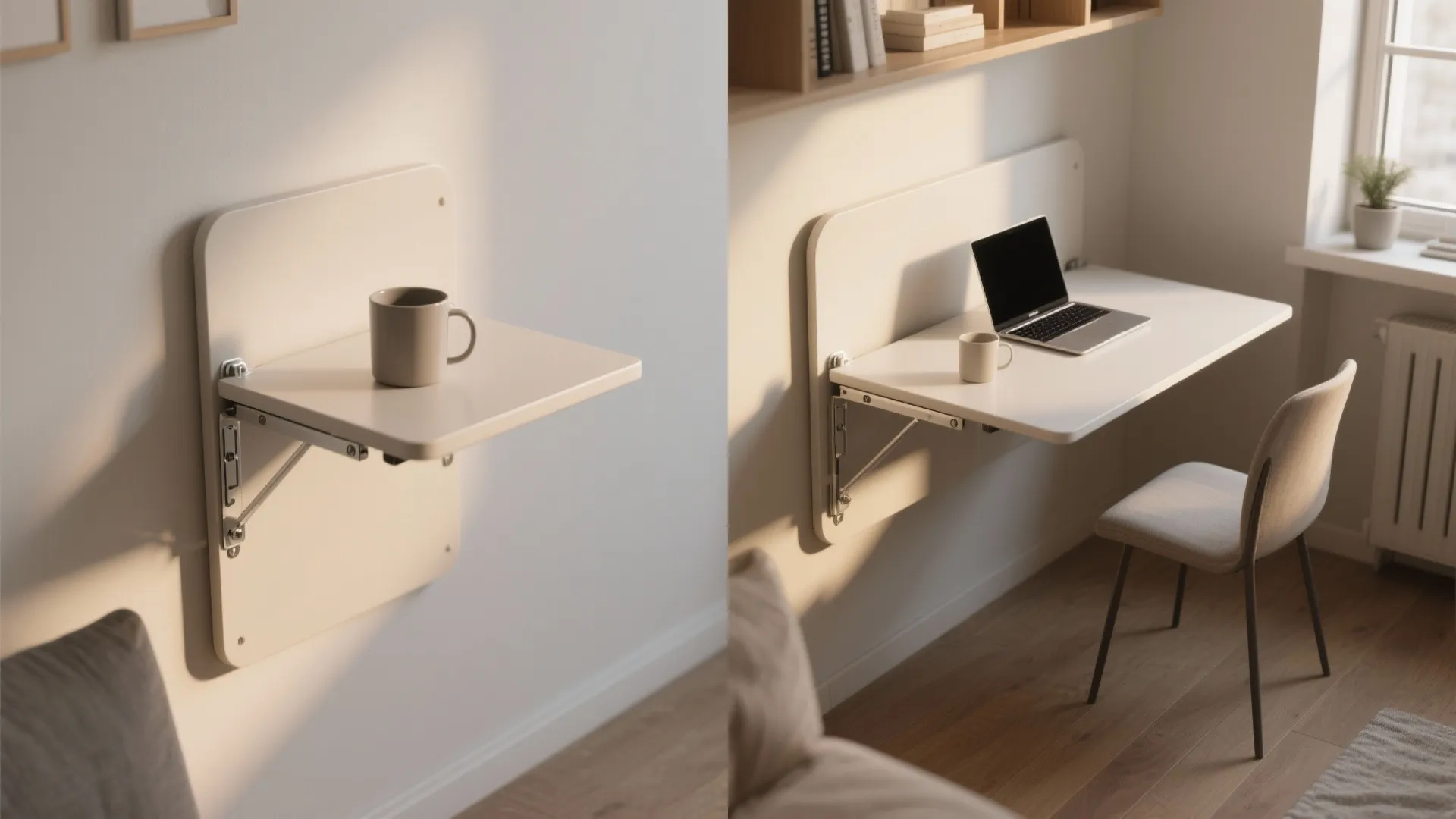 4. Fold-down Wall Side Table