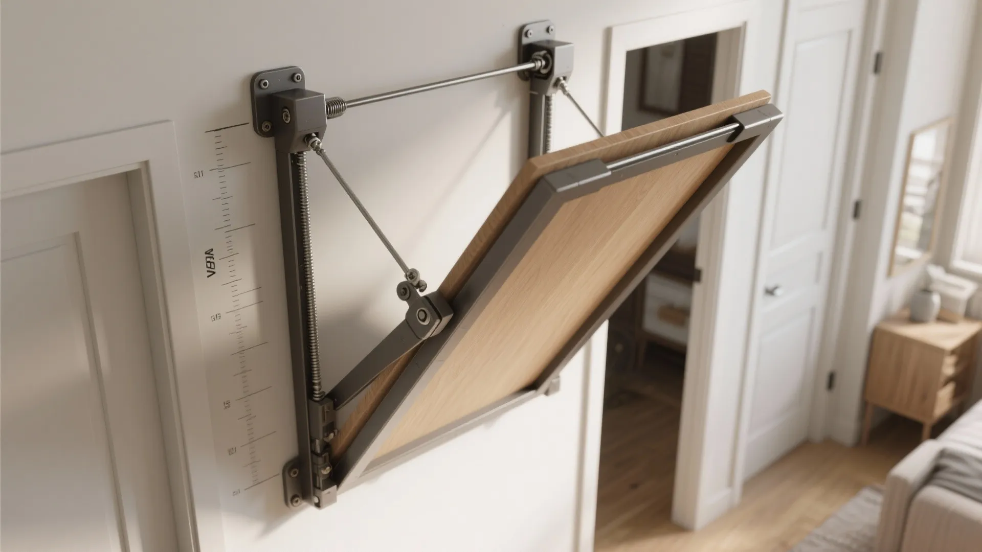 Idea 3: Fold-down wall—space-saving engineering