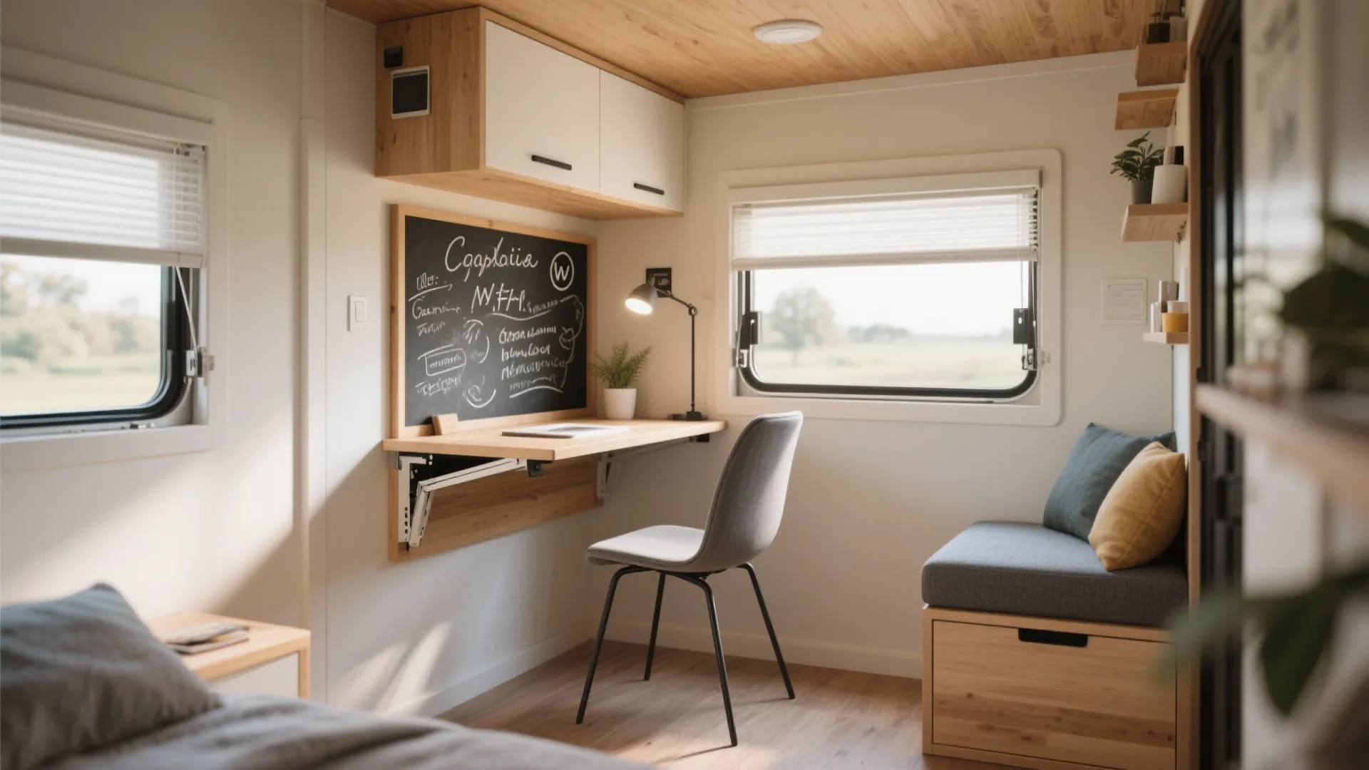 7. Fold‑down workstations