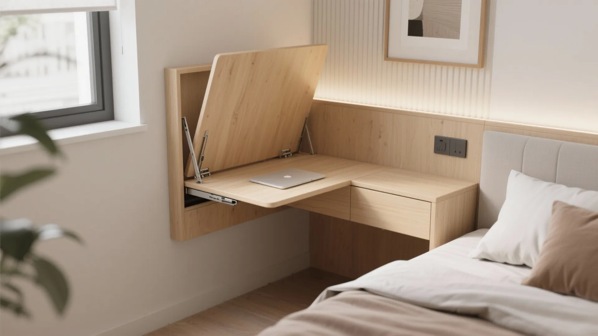 6. Fold-down desk