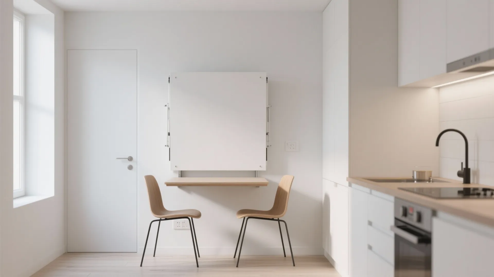 2. Fold-Down Wall Table