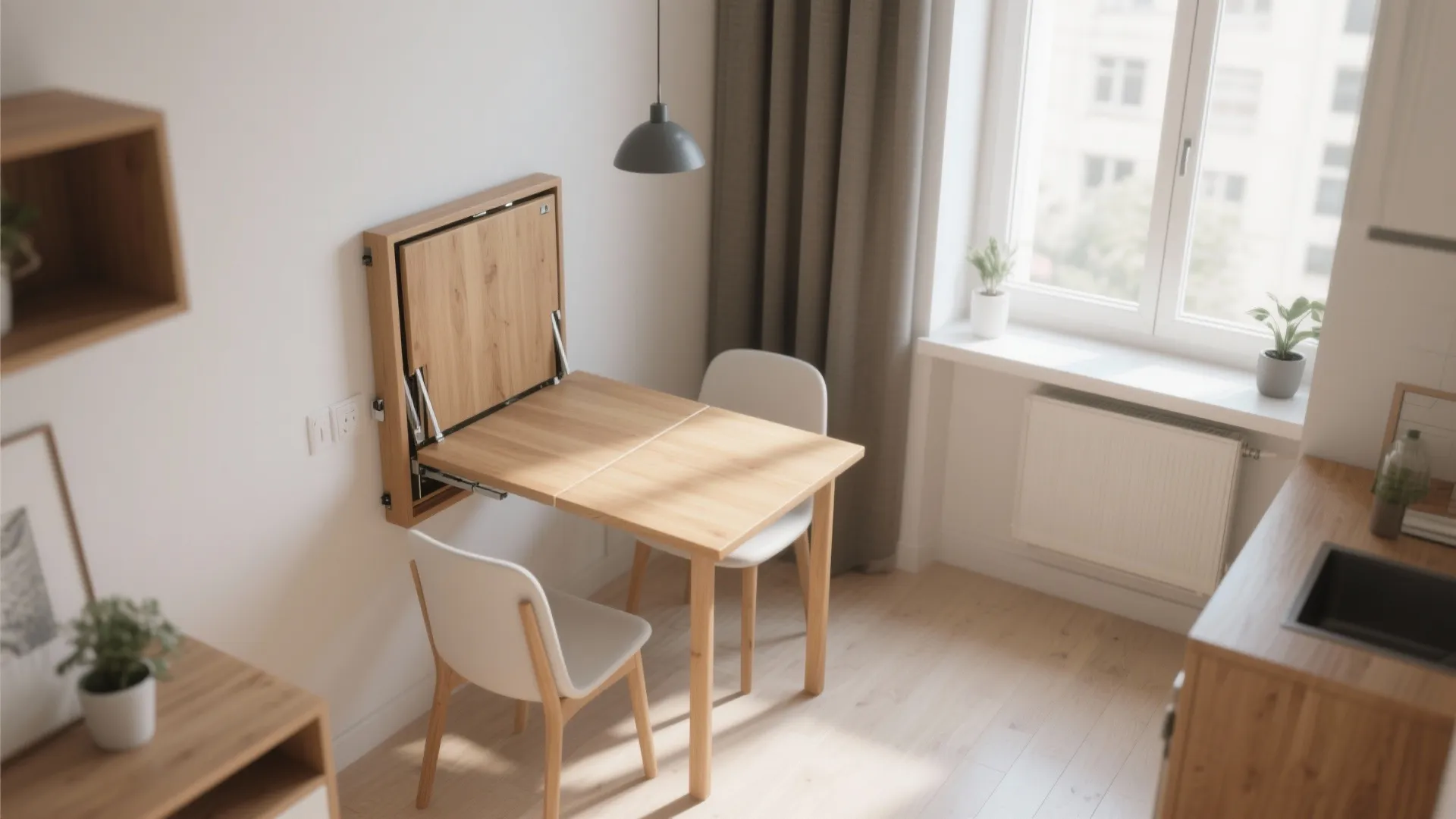 2. Fold-down Wall Table