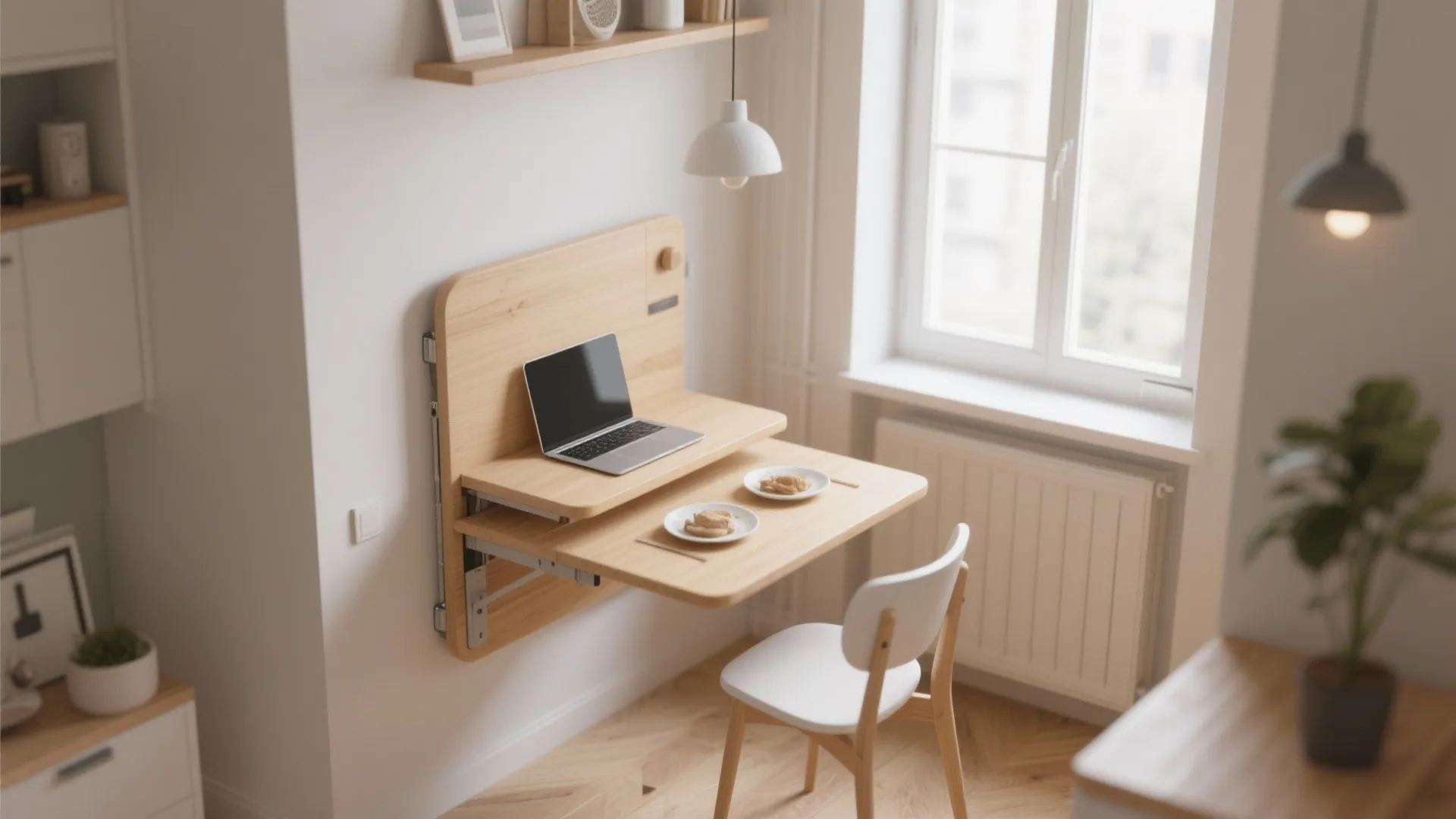 6. Opt for a fold-down tabletop