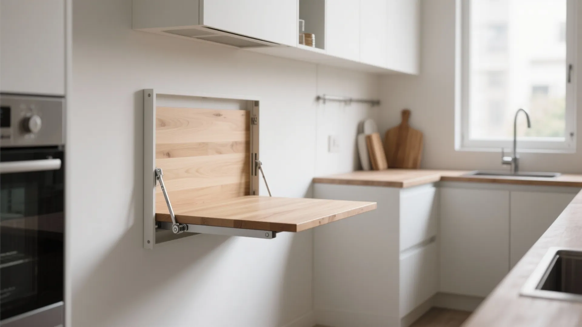 1. Fold-Down Wall Table