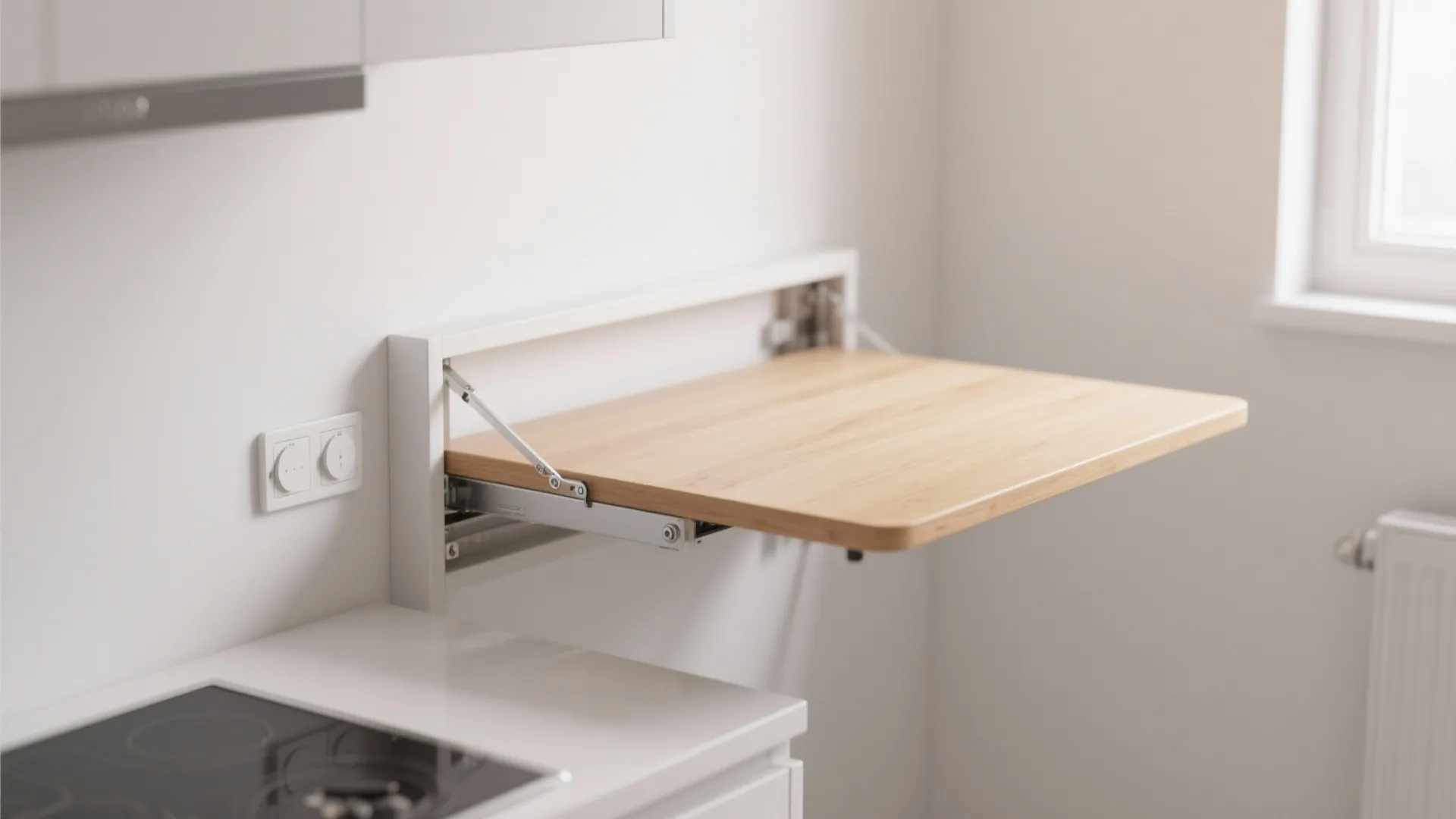 Minimalist Fold-Down Wall Table