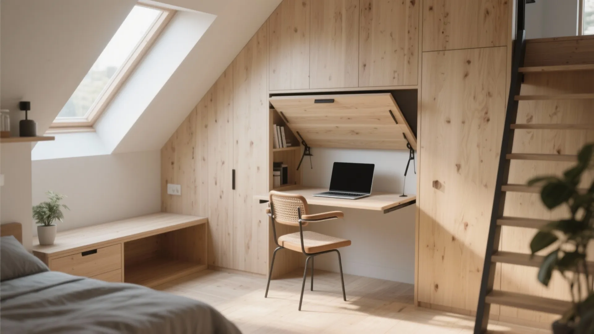 3. Fold-down Work Surface