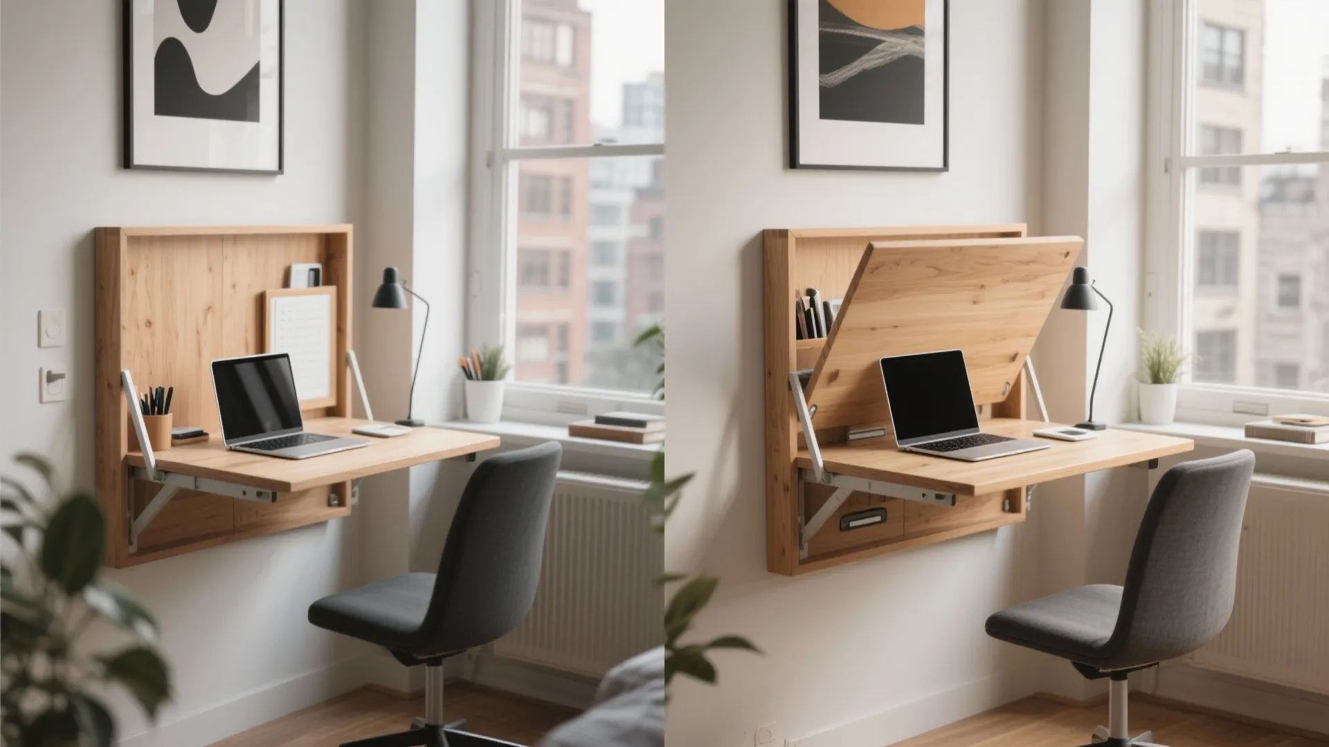 3. Fold-Down Workstations