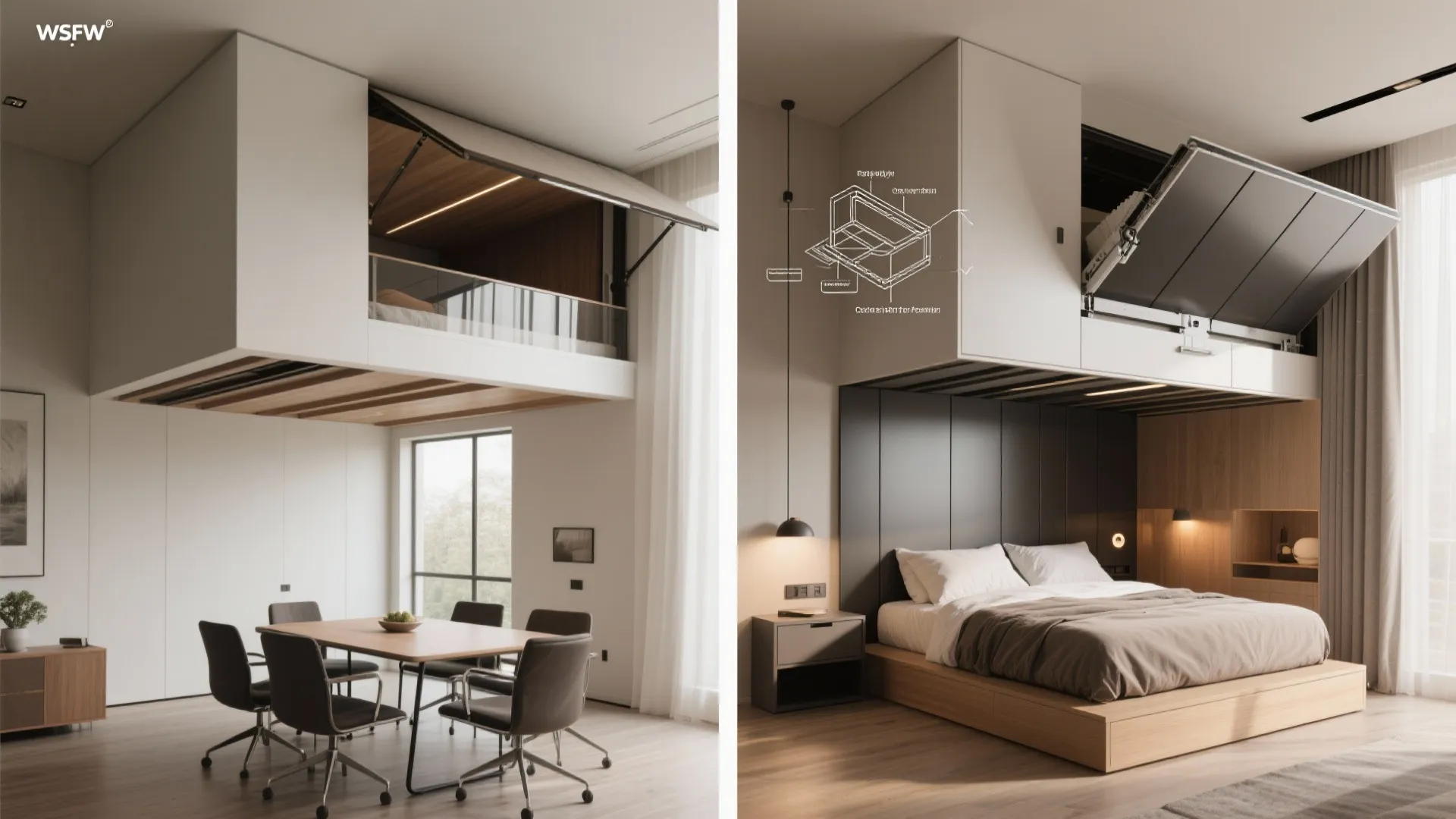 4. Fold-up or Convertible Loft