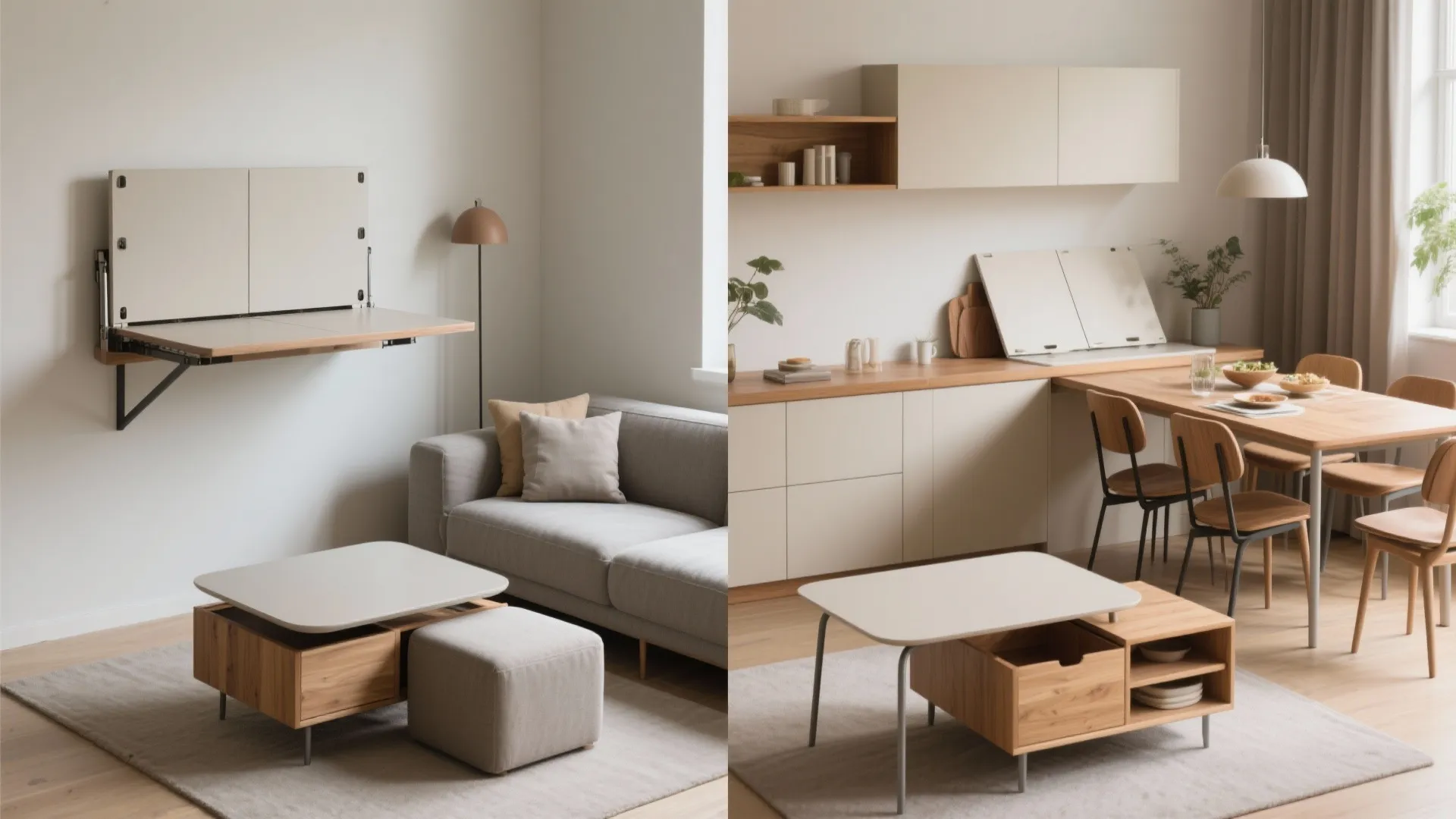 Multi-functional furniture: fold, nest, and store