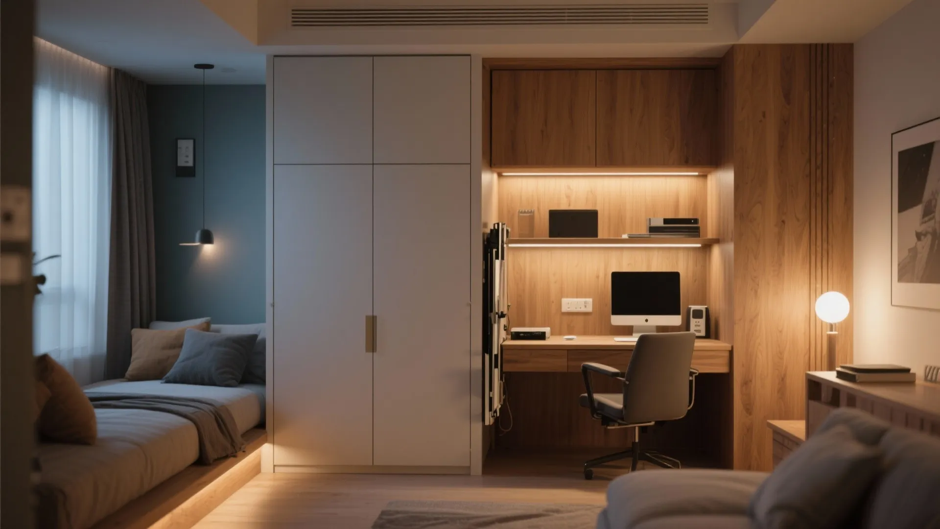 5. Fold-Out Cabinet Desk