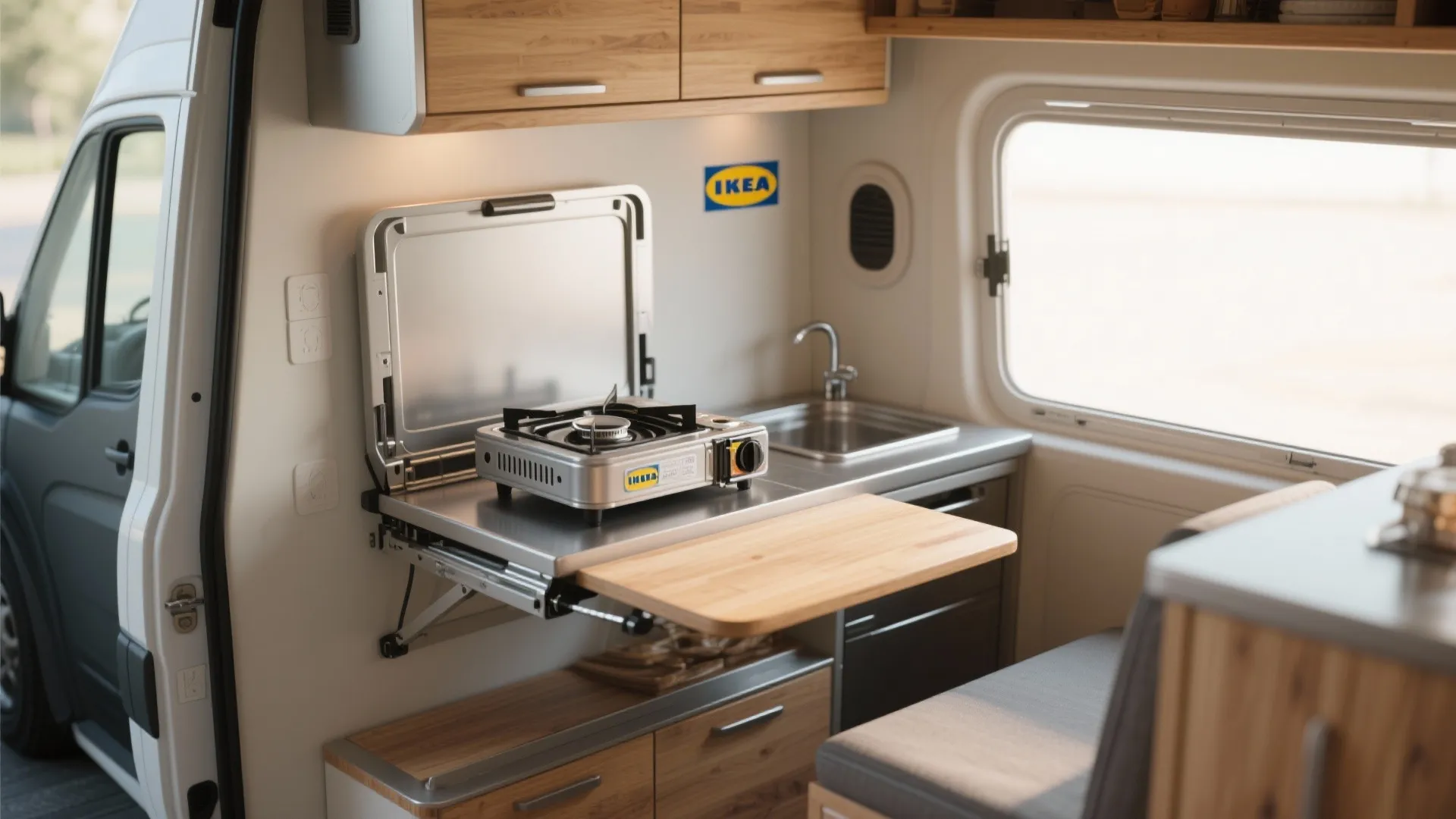 Fold-Out Cooking Station