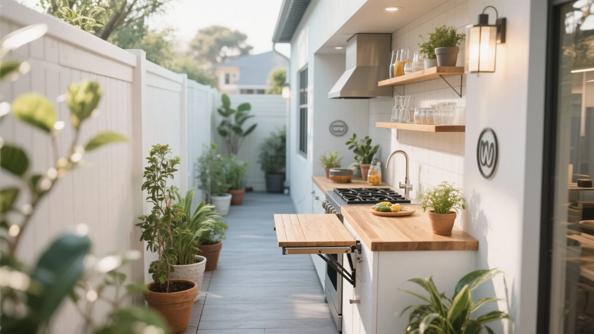 2. Fold-out Counter Space