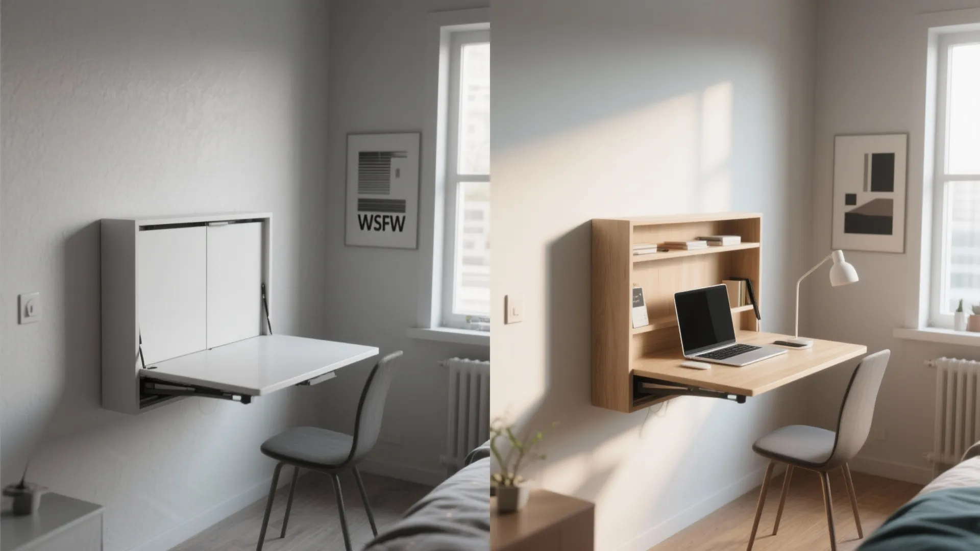 5. Fold-Out Wall Desk