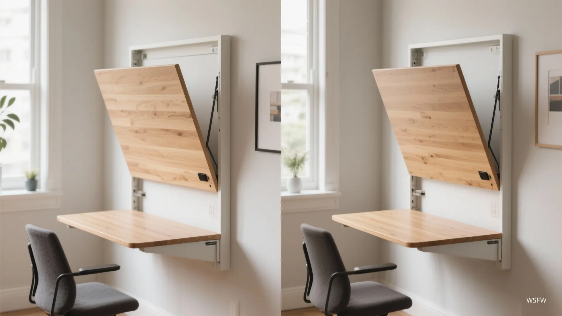 2. Fold-Out Wall Desks