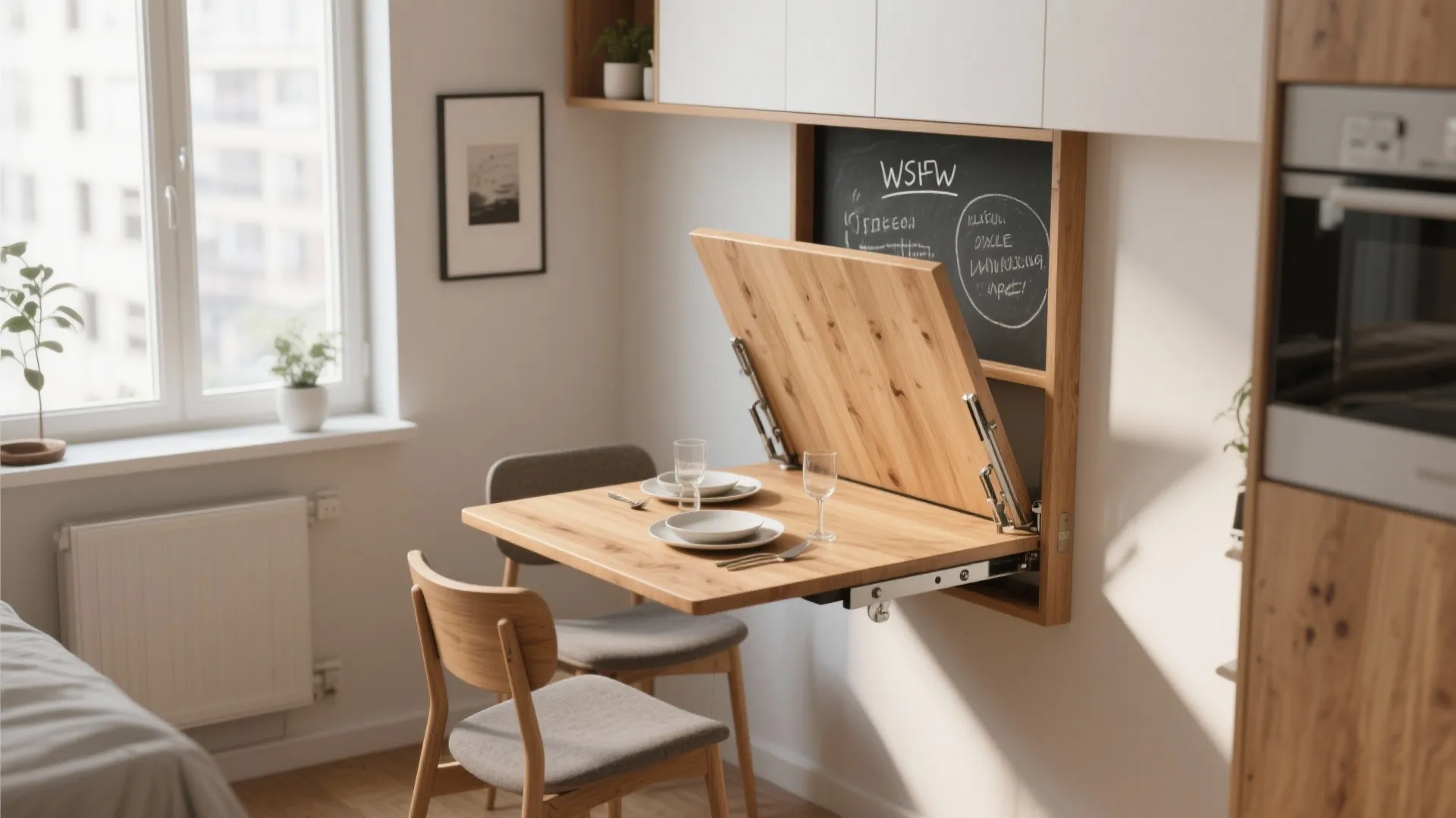 2. Fold-Out Dining Table