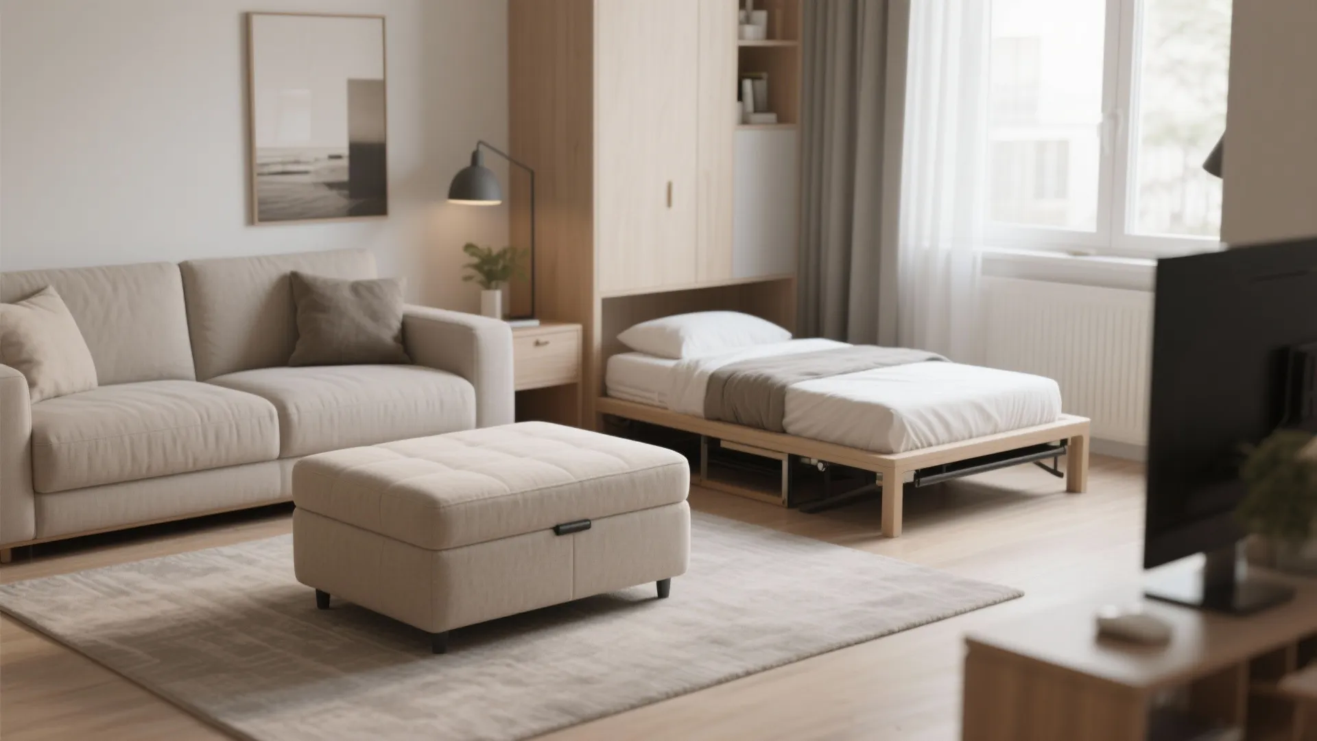 6. Fold-Out Sleeper Ottoman