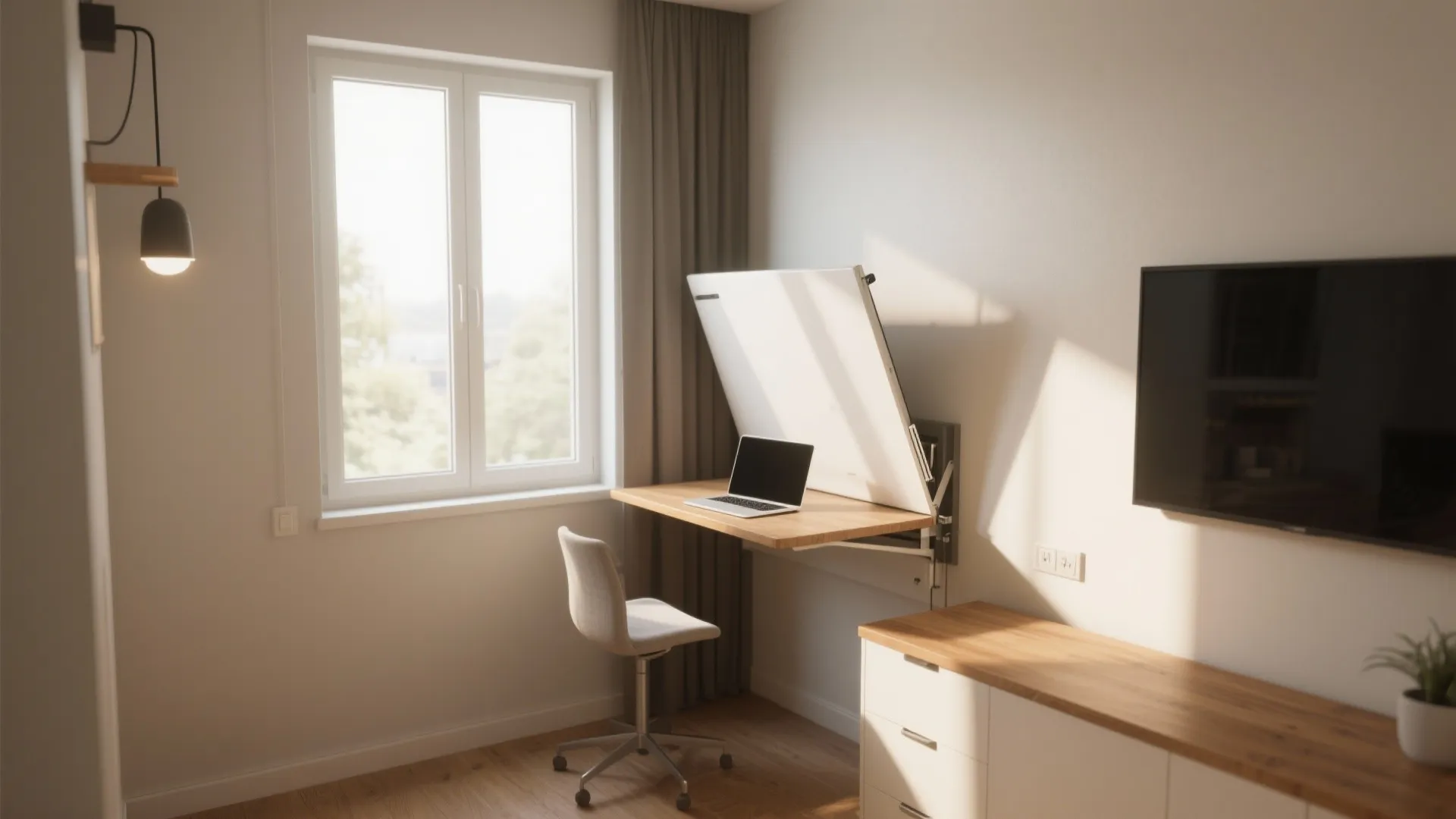 1. Fold-out Wall Desk