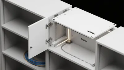 Smart Cabinet Storage Solution with LED Lighting