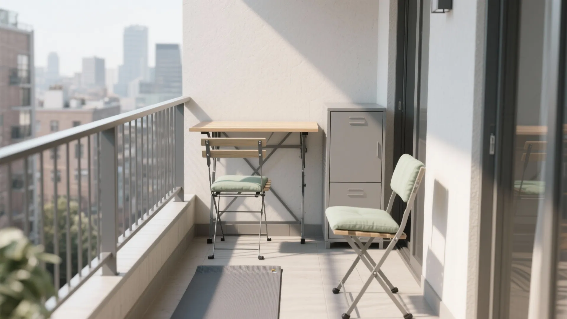 Minimalist Storage + Foldable Seating