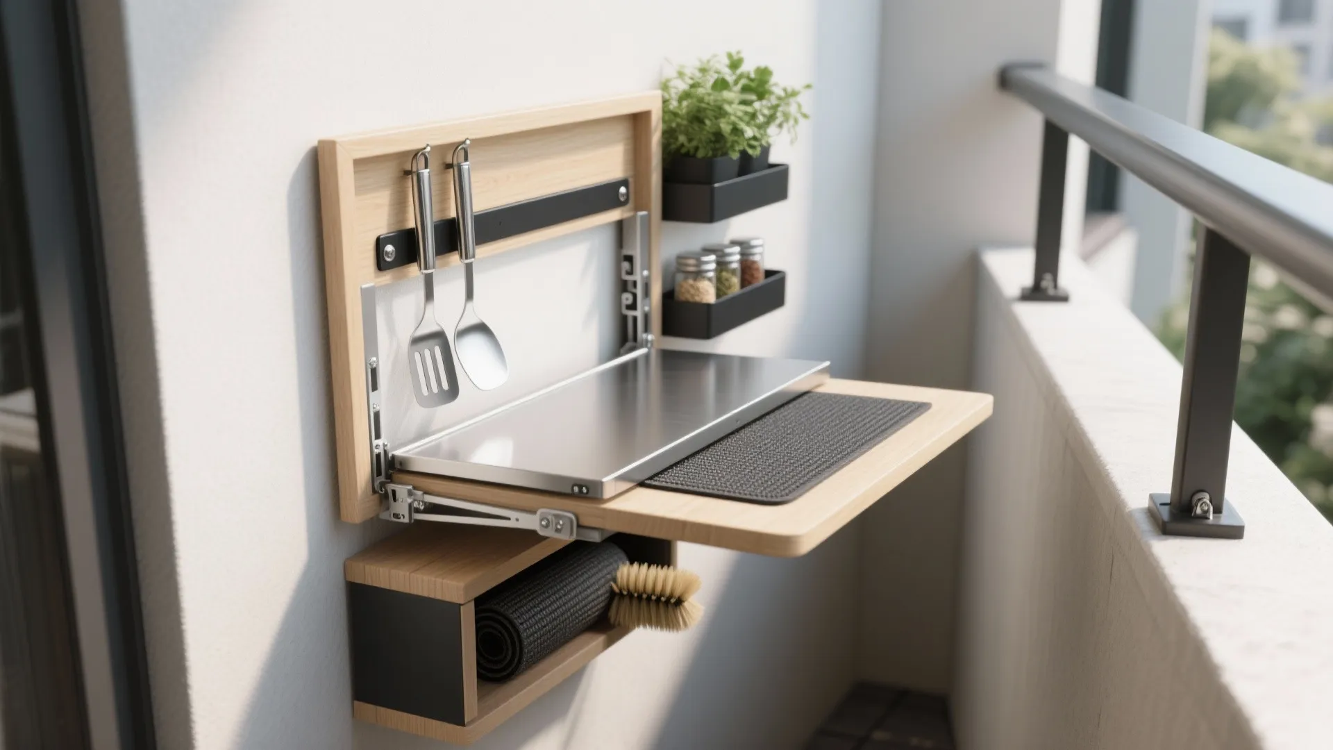 Idea 2: Fold‑Down Prep + Hidden Storage