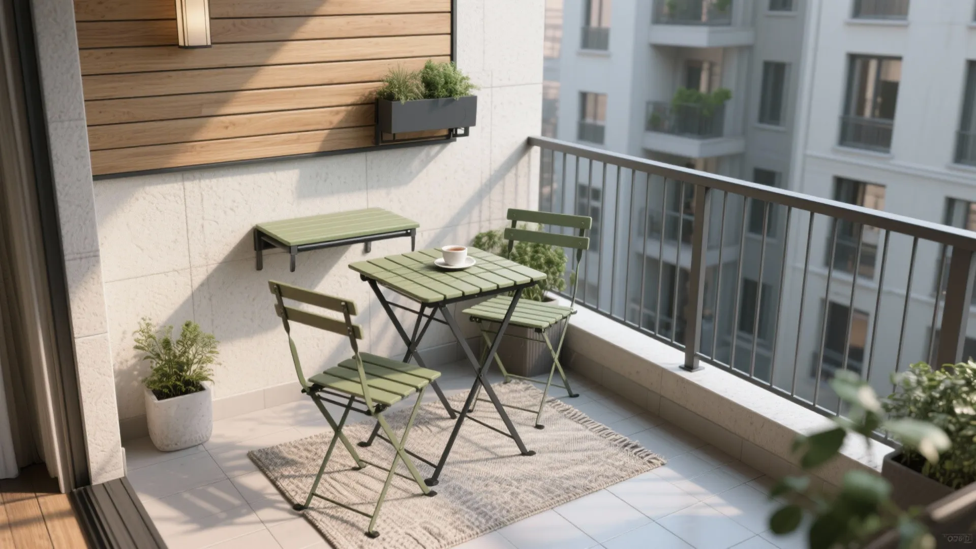 Fold-Down Tables + Stackable or Folding Chairs
