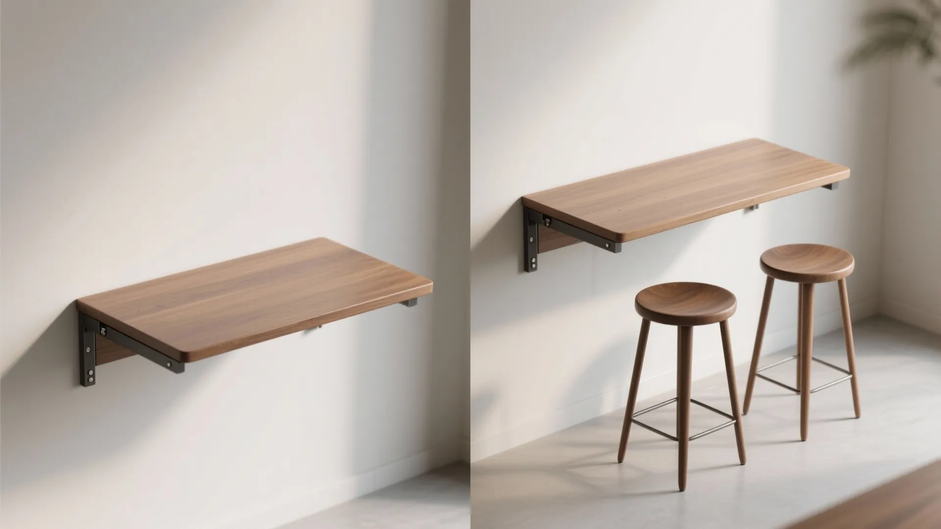 5. Fold-down breakfast bar or multi-use foldable surface