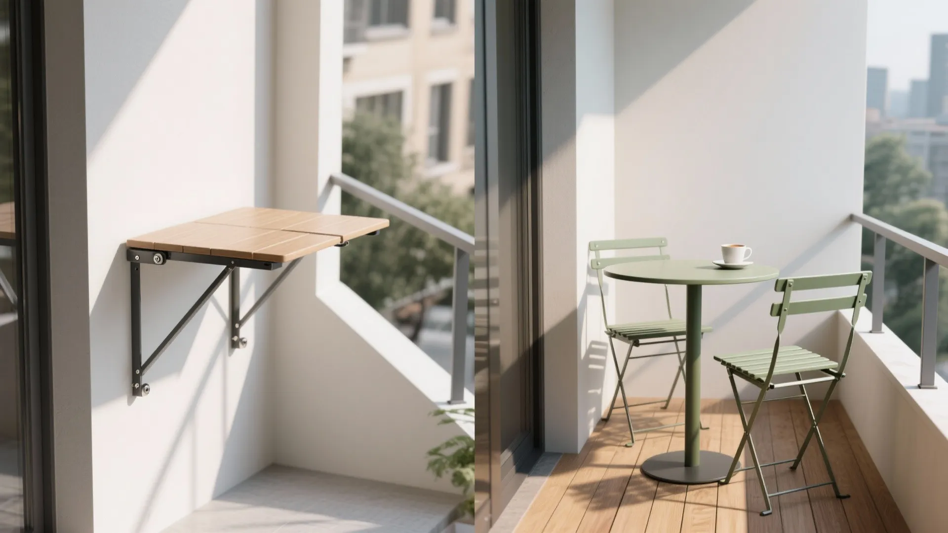 Fold-Down Table + Bistro Seating
