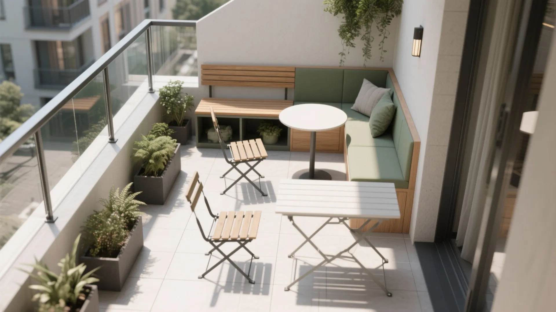 Fold-Down Furniture and Built-In Storage