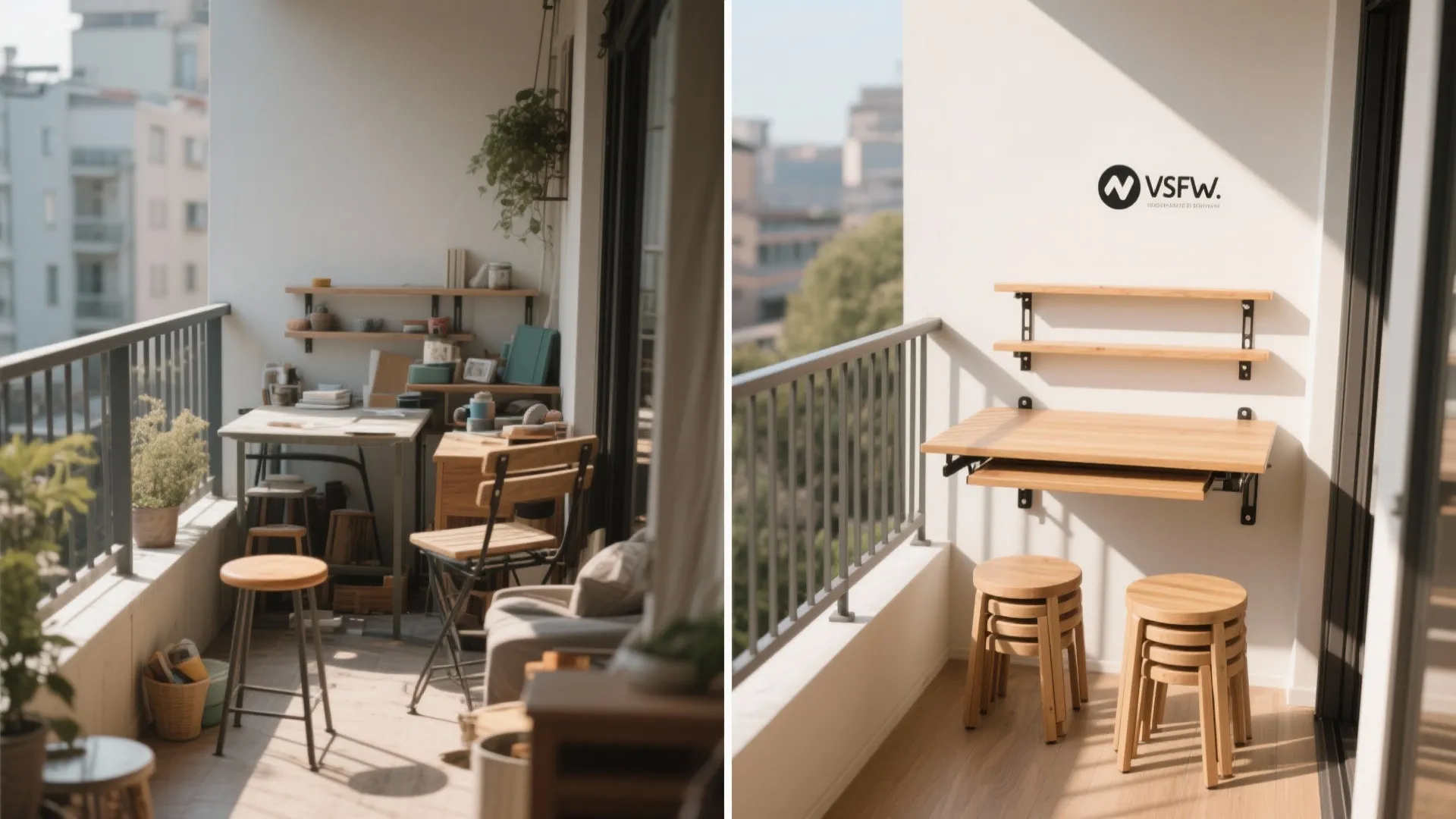 Flexible furniture that folds and stacks