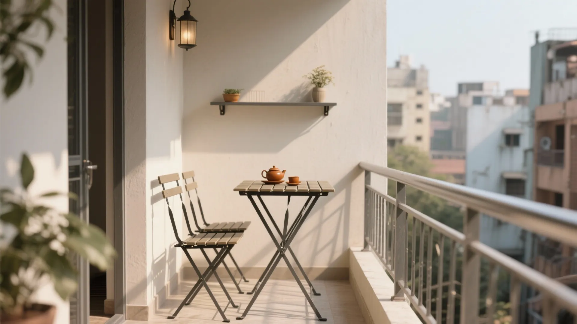 1. Minimalist Seating with Foldable Furniture