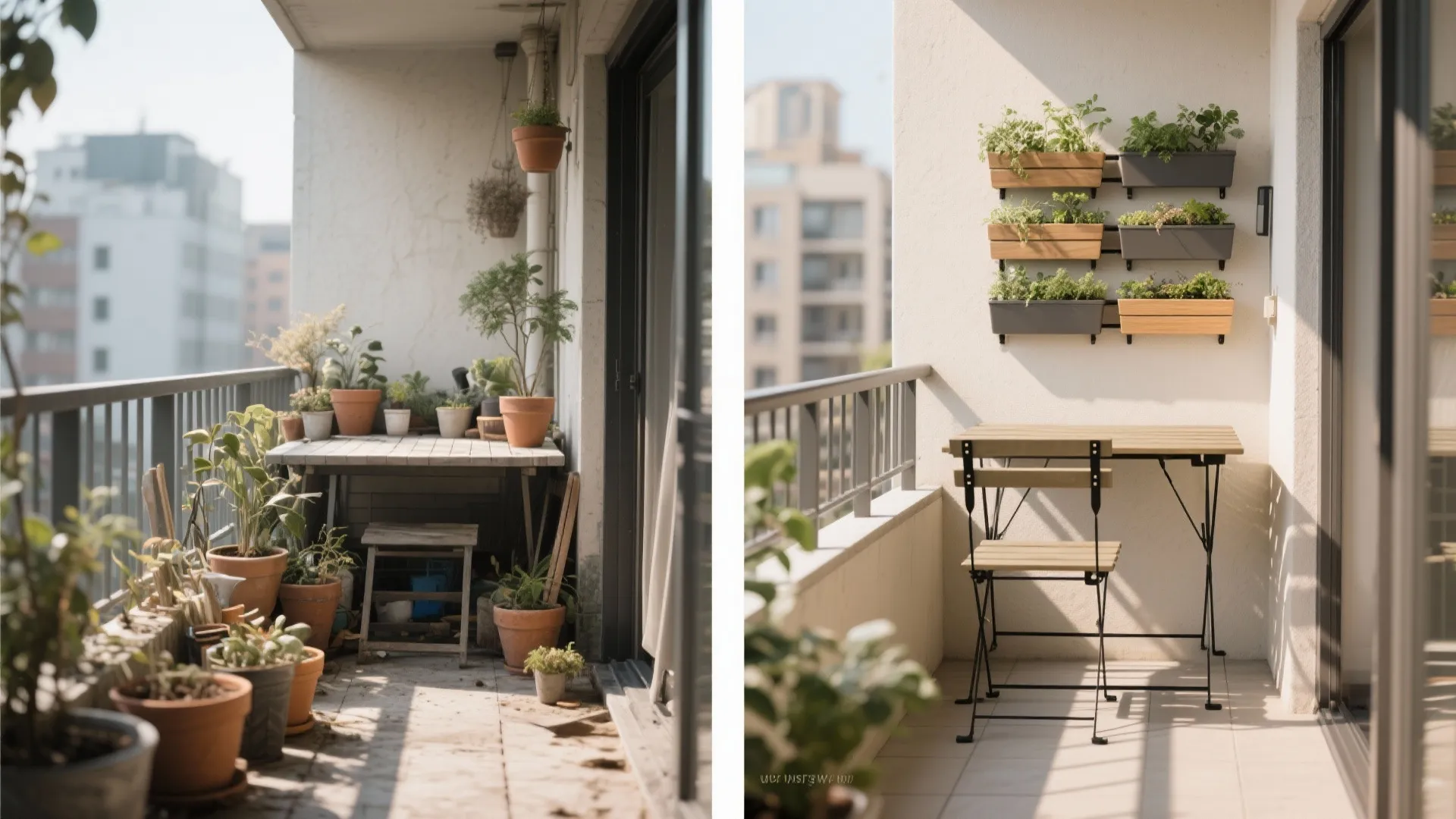 Foldable Dining, Stackable Planters