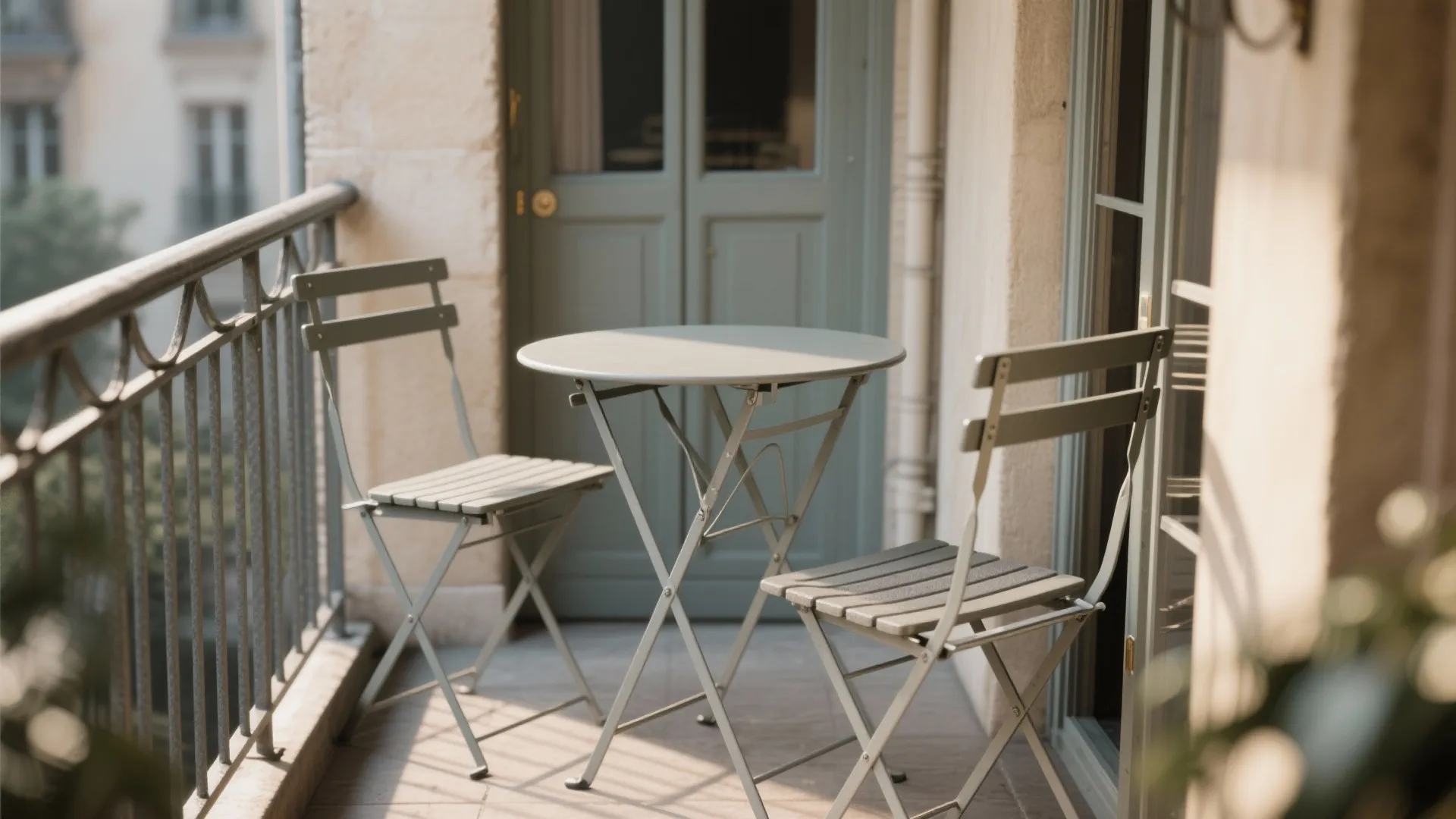 1. Foldable bistro sets — classic and compact