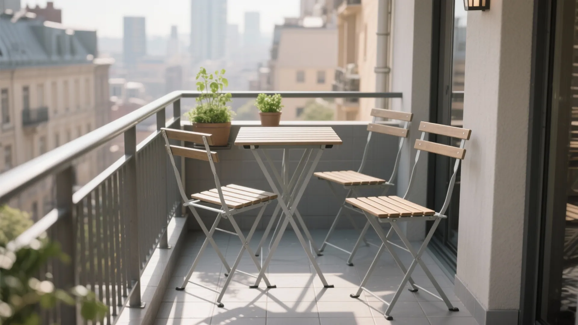 Foldable Bistro Set That Disappears When You Need Space