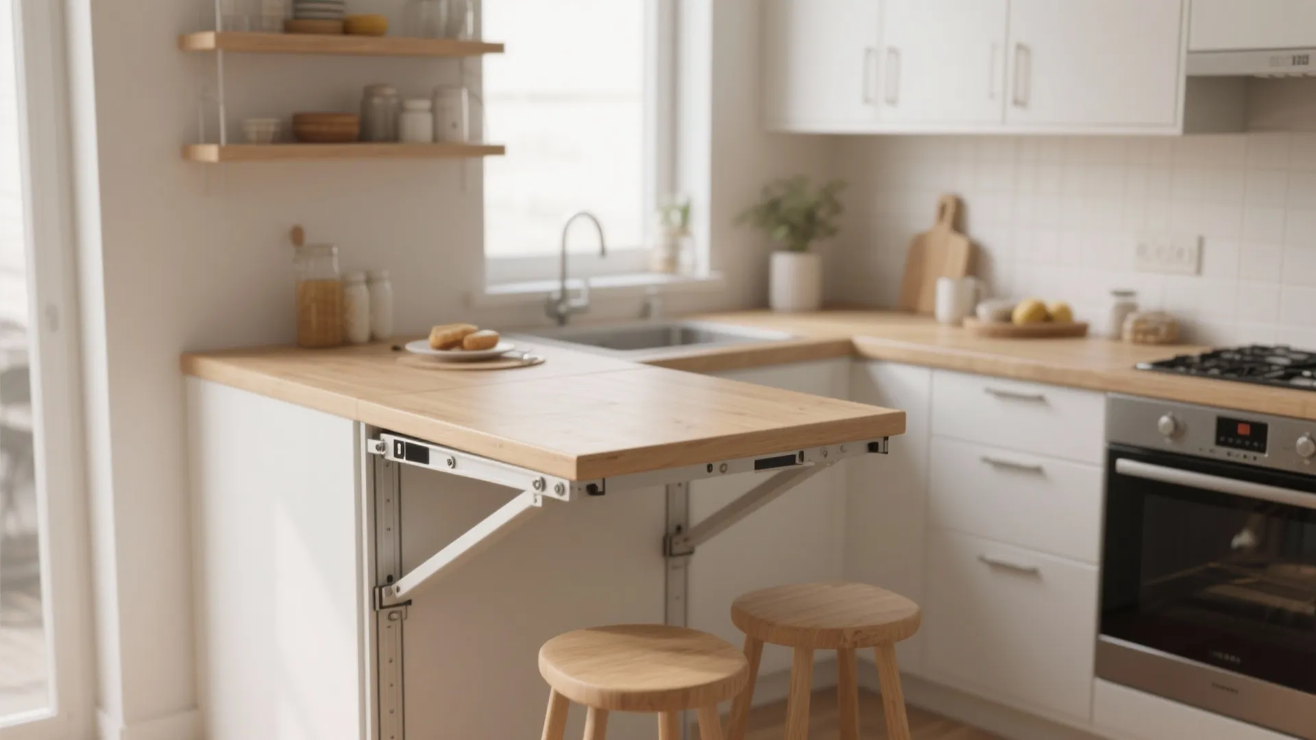 1. Foldable Breakfast Bar