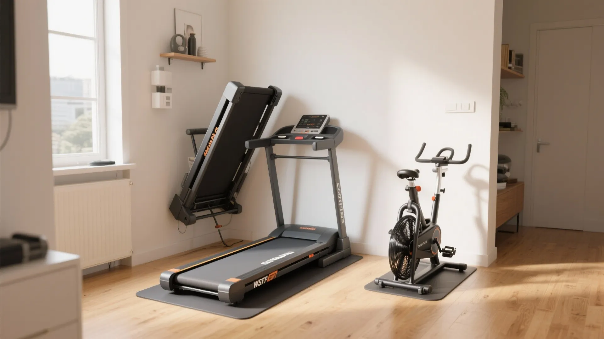 2. Foldable Cardio Corner