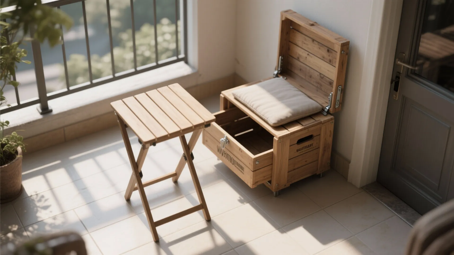 3. Foldable Crate Table