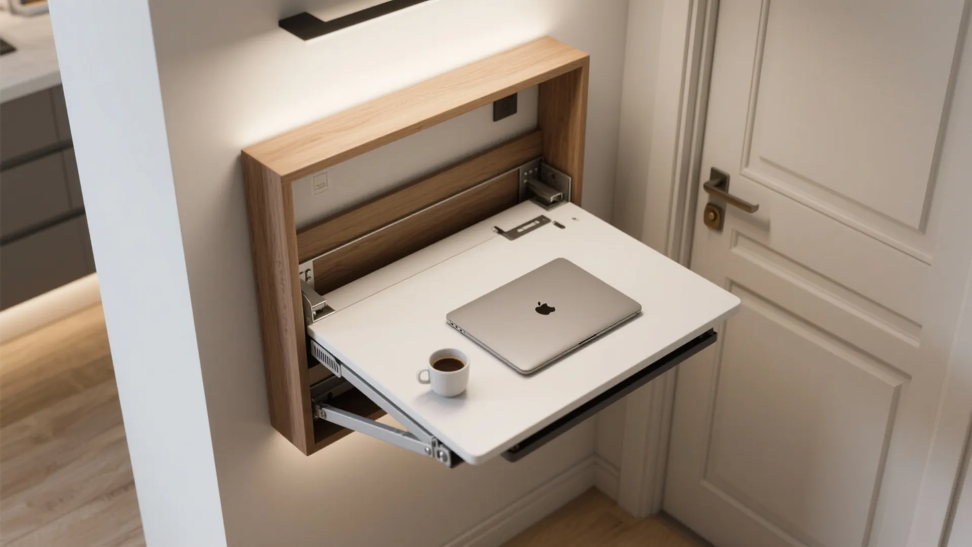 2. Wall-mounted Foldable Desks