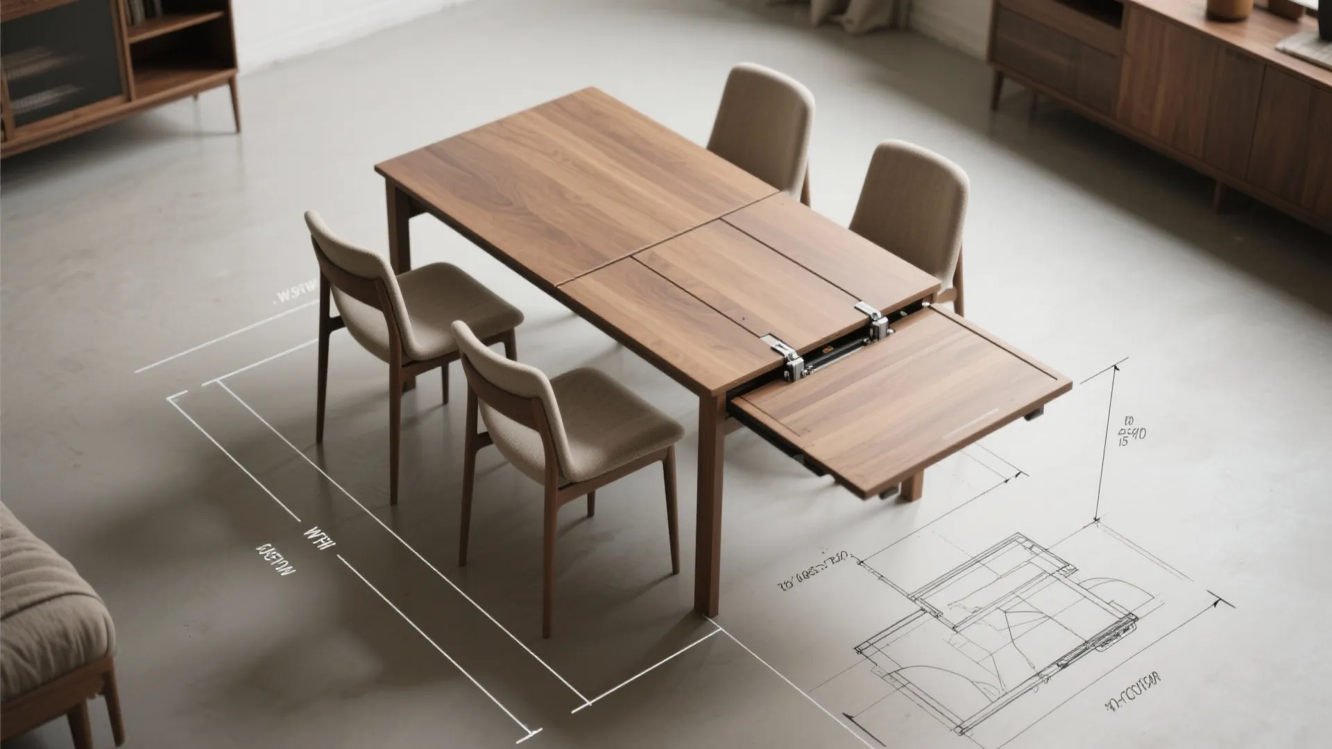 3. Foldable or Drop-Leaf Dining Solutions