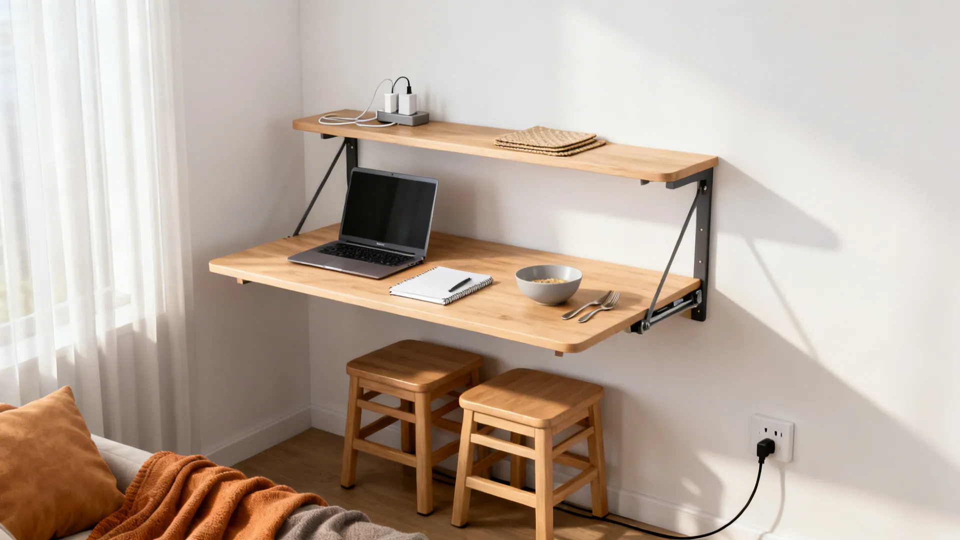 Idea 2: Foldable Dining That Doubles as Study Space