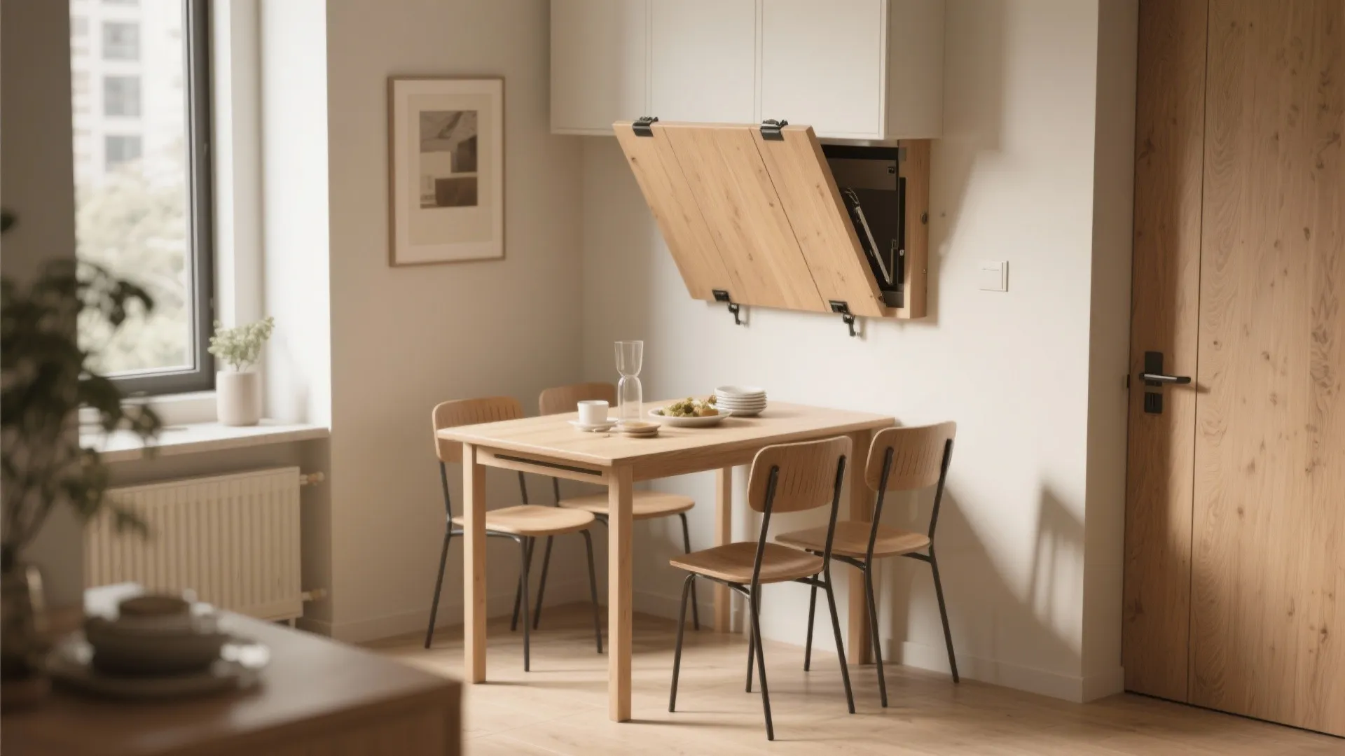 1. Foldable furniture for flexible living