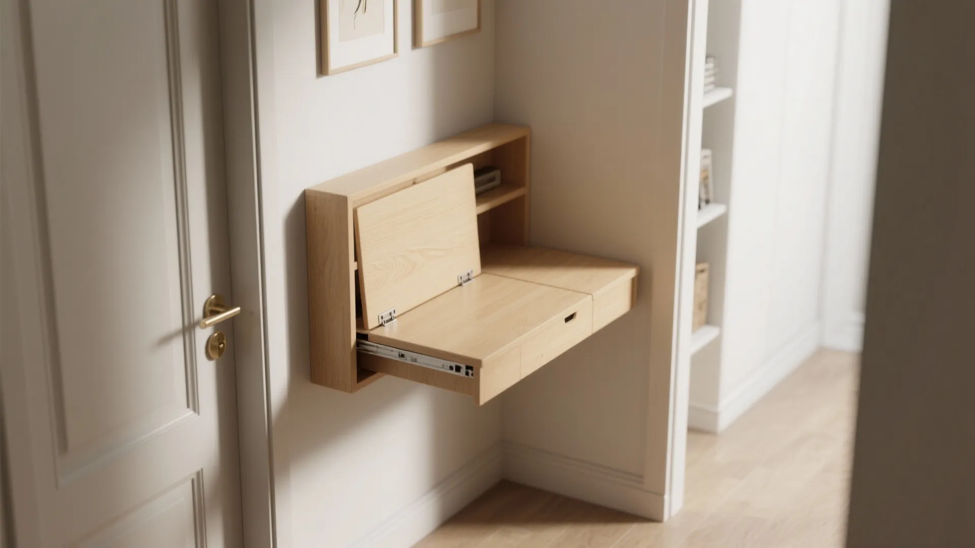 Foldable Drop-Leaf Desk