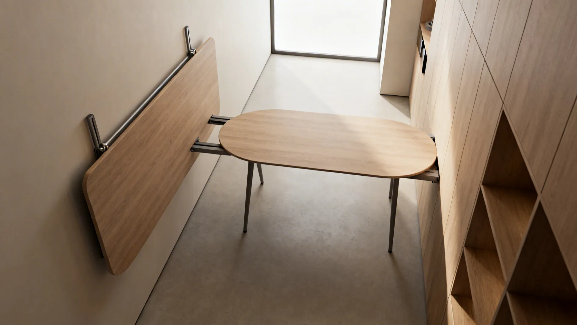 3. Foldable or extendable table strategies