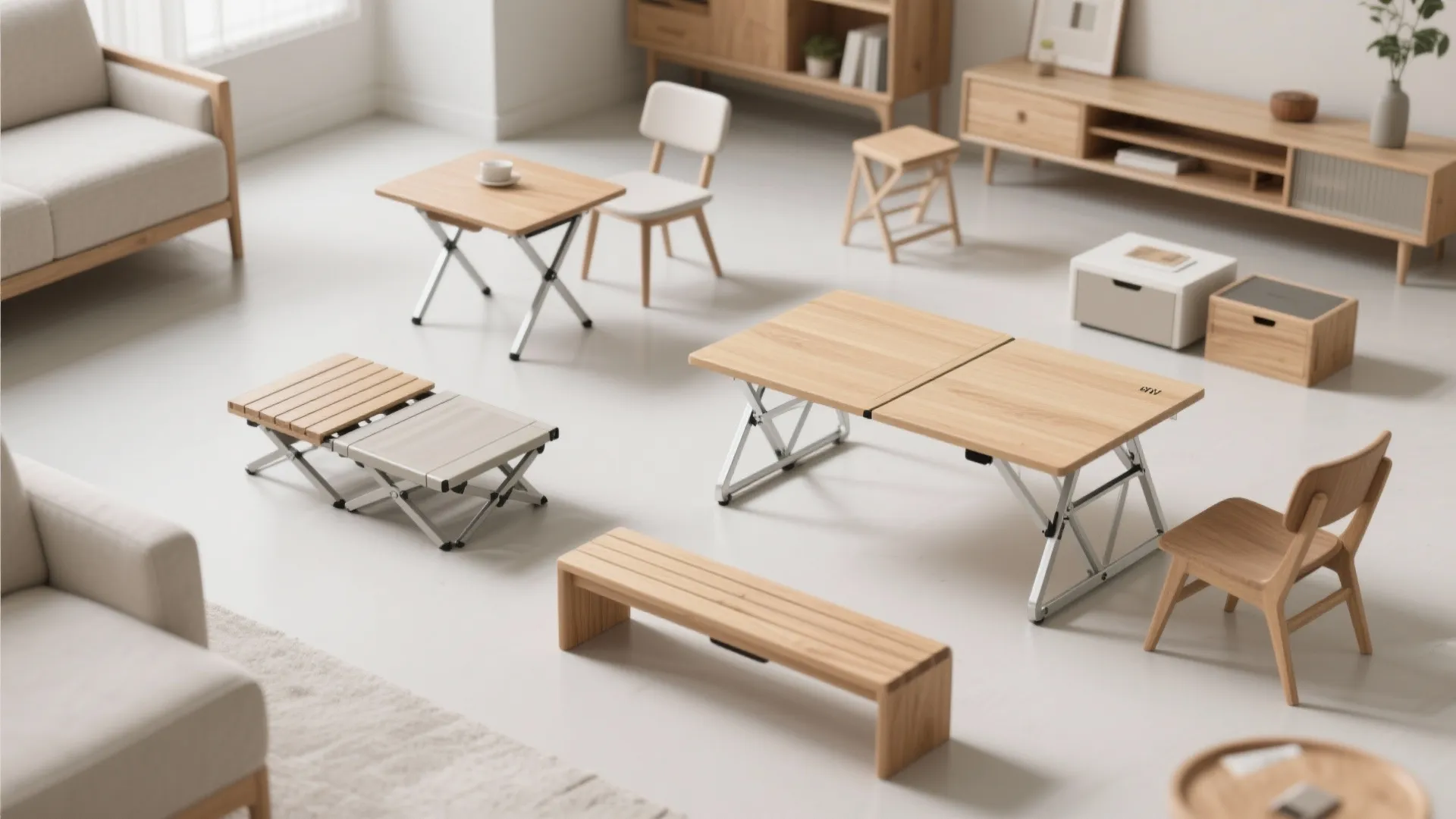 10. Foldable Furniture Pieces